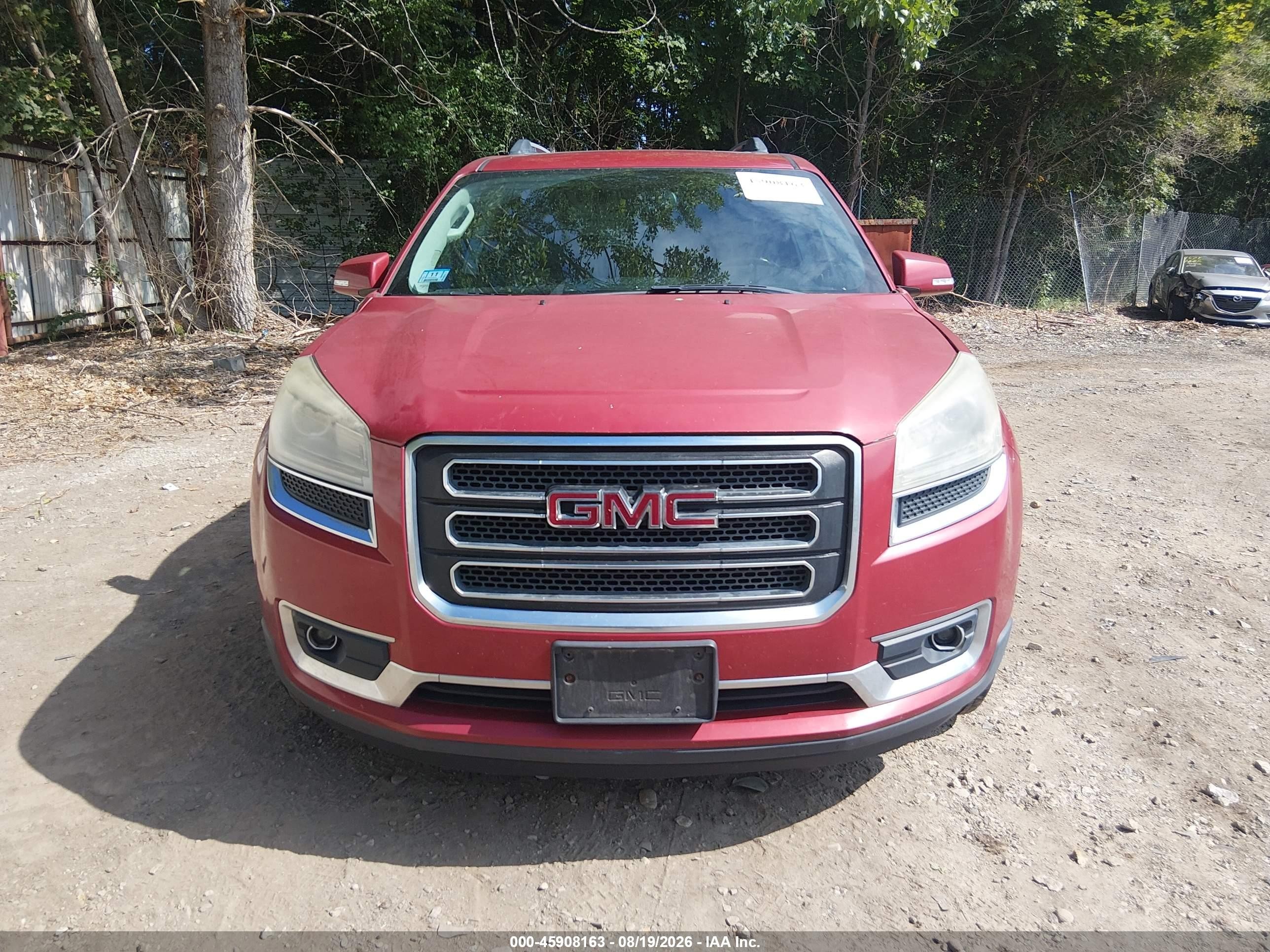 2013 Gmc Acadia Slt-1 Maroon vin: 1GKKVRKD6DJ211478