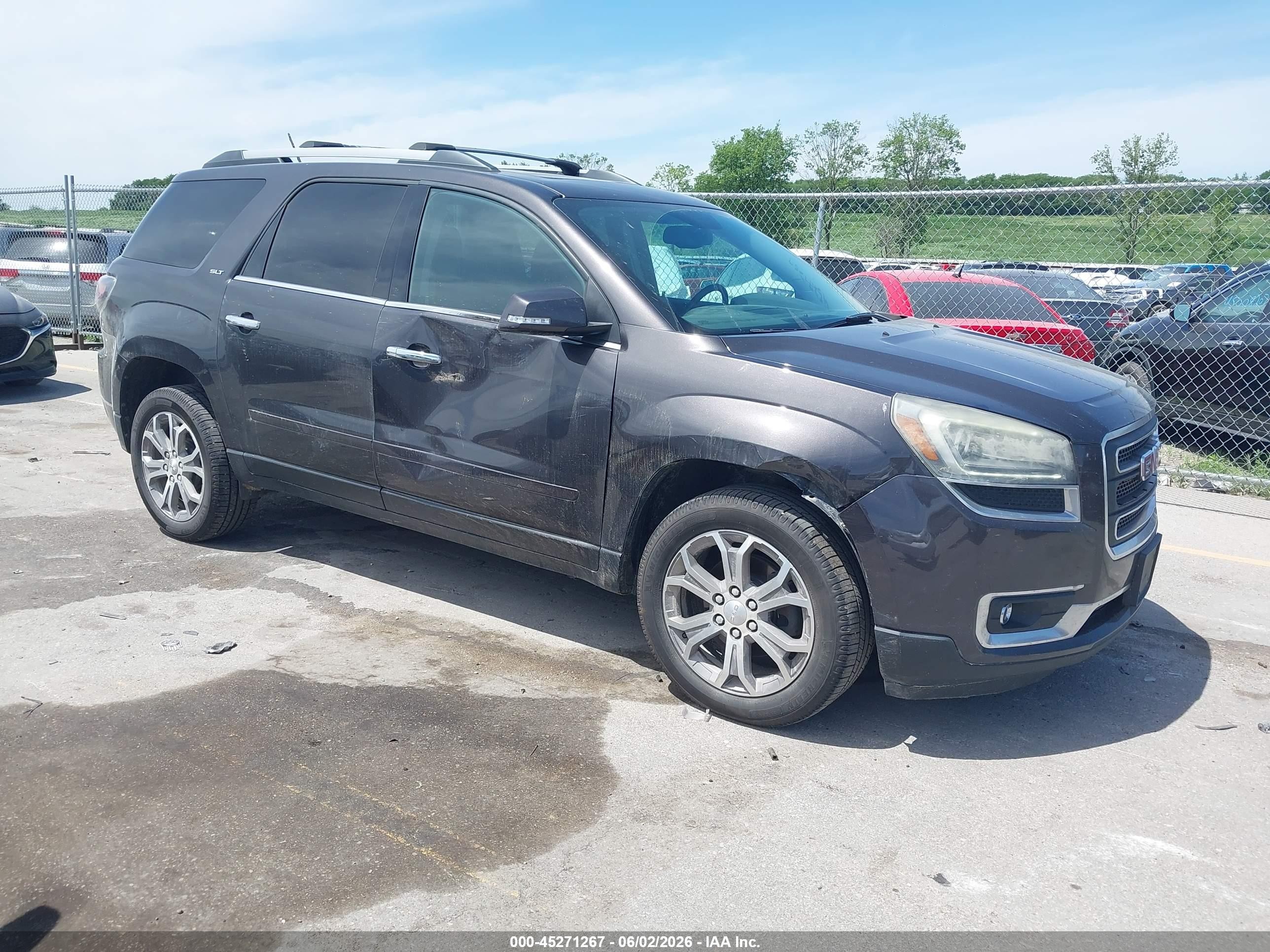 2013 Gmc Acadia Slt-1 Gray vin: 1GKKVRKD6DJ228037