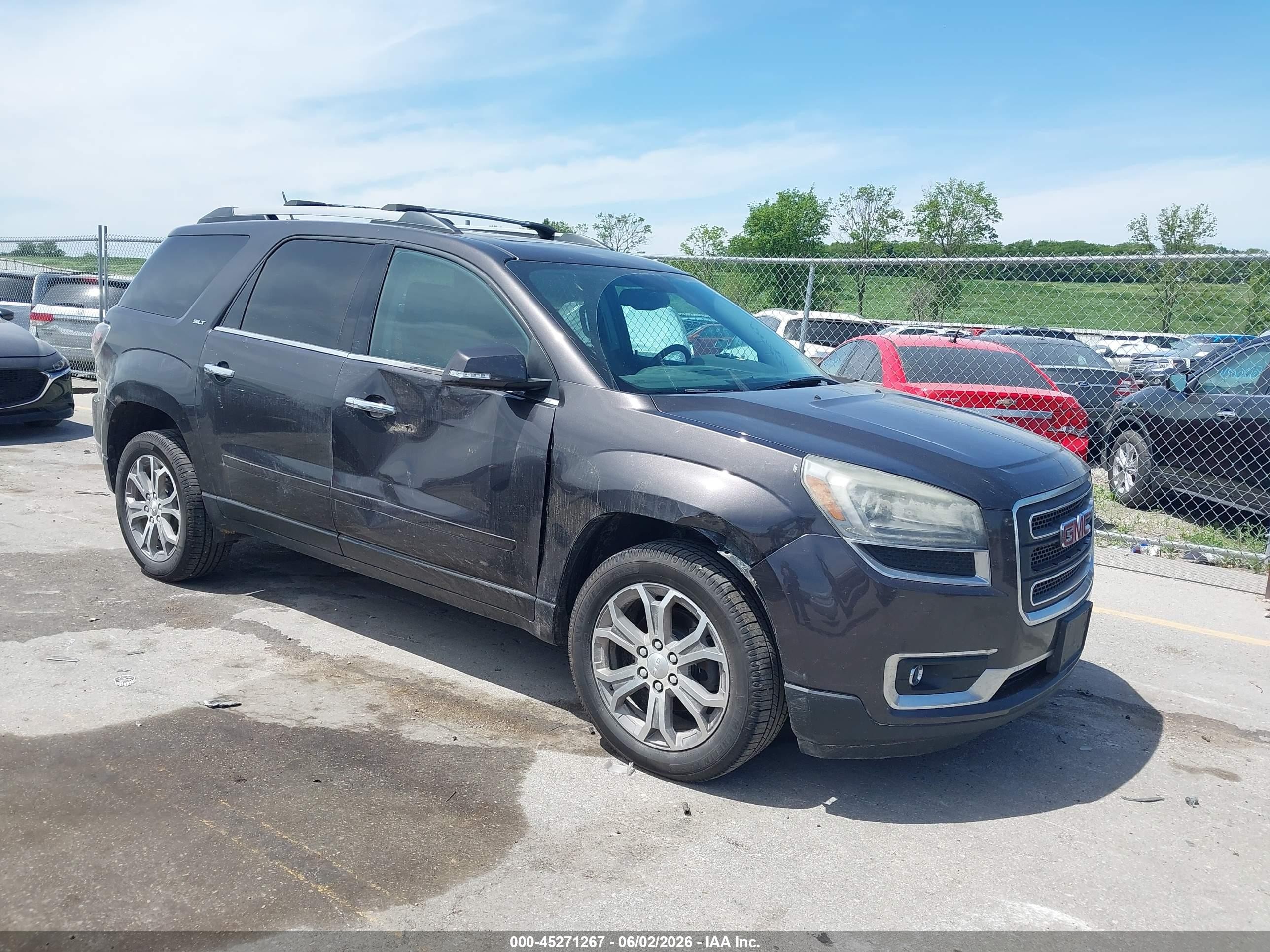 2013 Gmc Acadia Slt-1 Gray vin: 1GKKVRKD6DJ228037