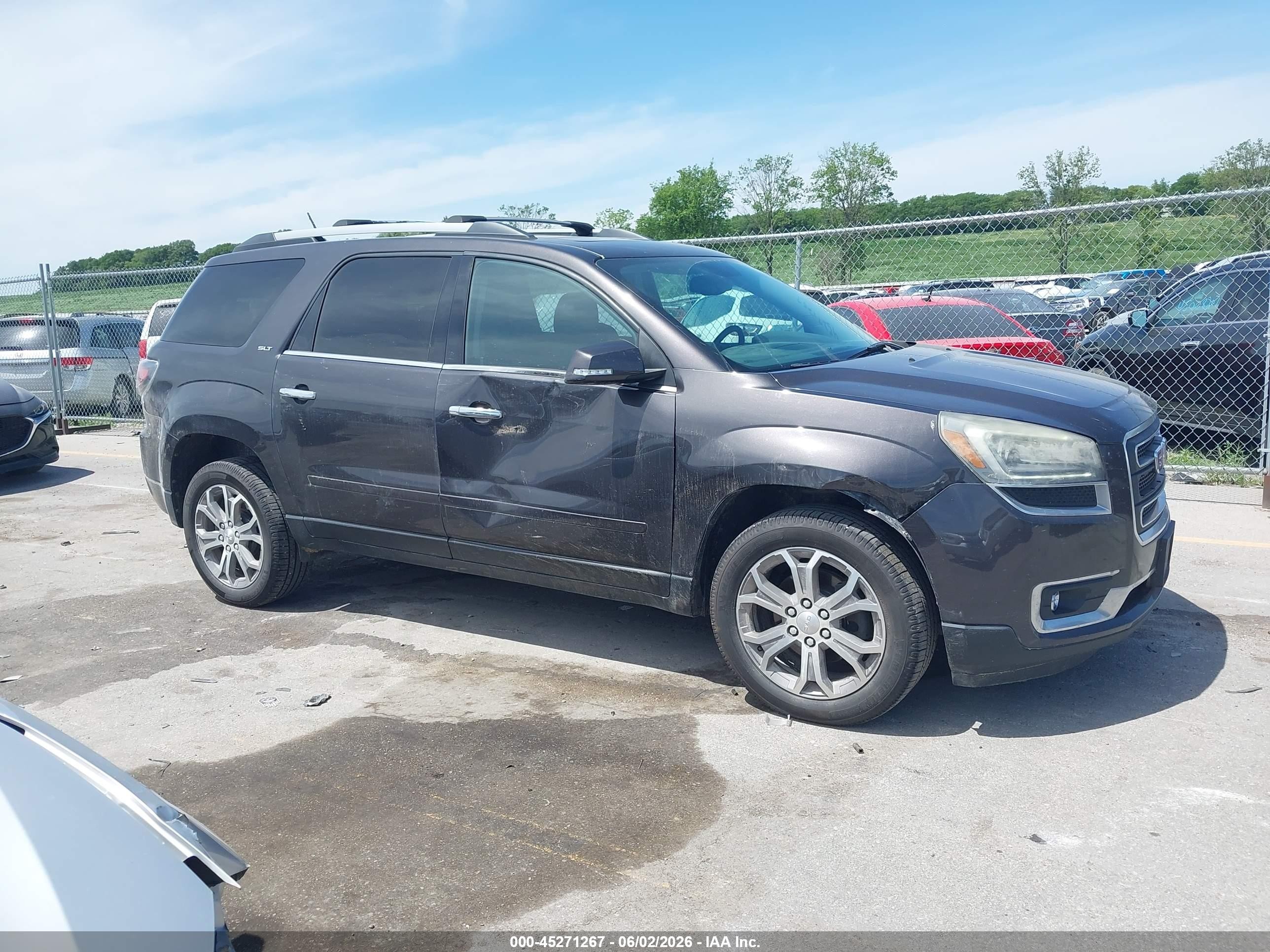 2013 Gmc Acadia Slt-1 Gray vin: 1GKKVRKD6DJ228037