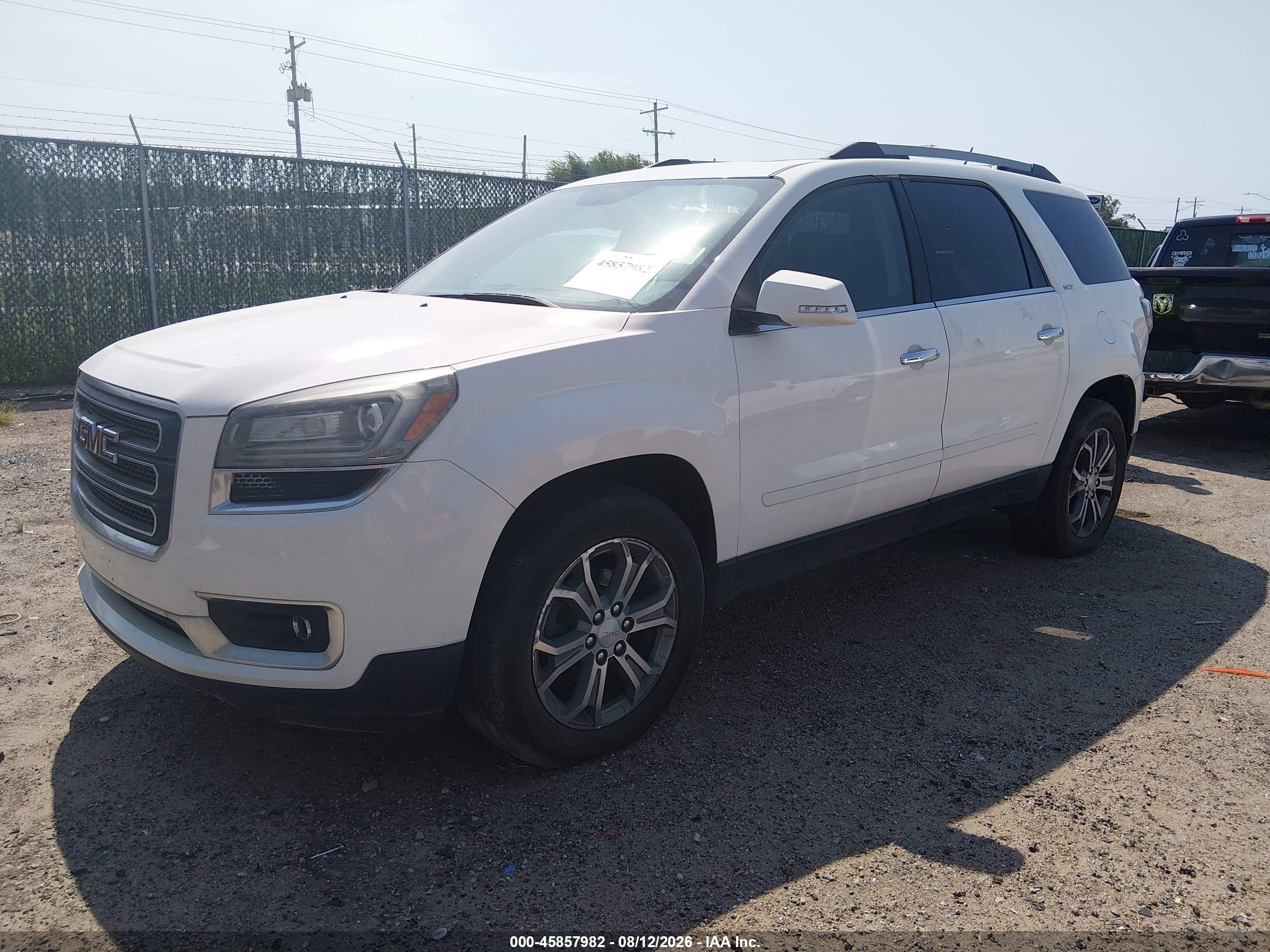2014 Gmc Acadia Slt-1 White vin: 1GKKVRKD6EJ304289