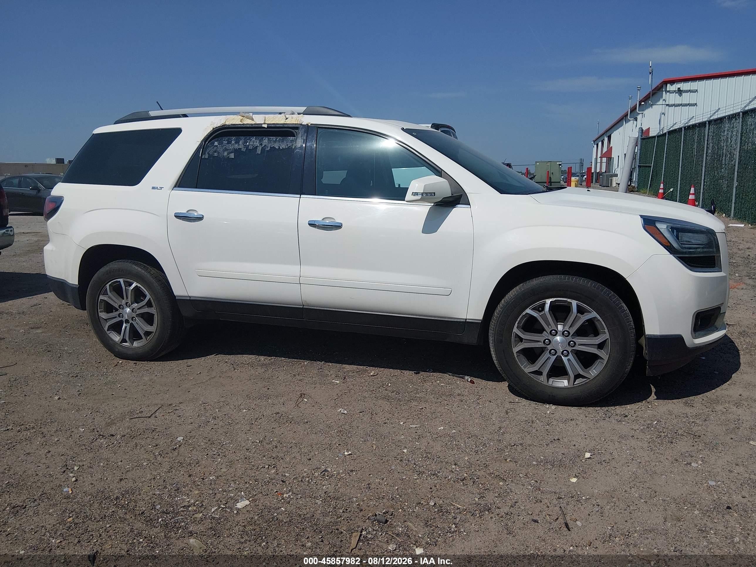 2014 Gmc Acadia Slt-1 White vin: 1GKKVRKD6EJ304289