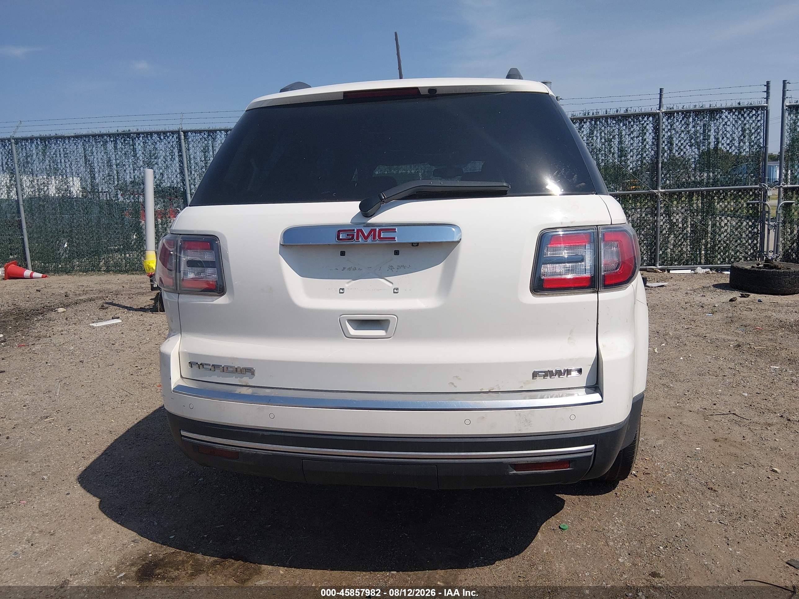 2014 Gmc Acadia Slt-1 White vin: 1GKKVRKD6EJ304289
