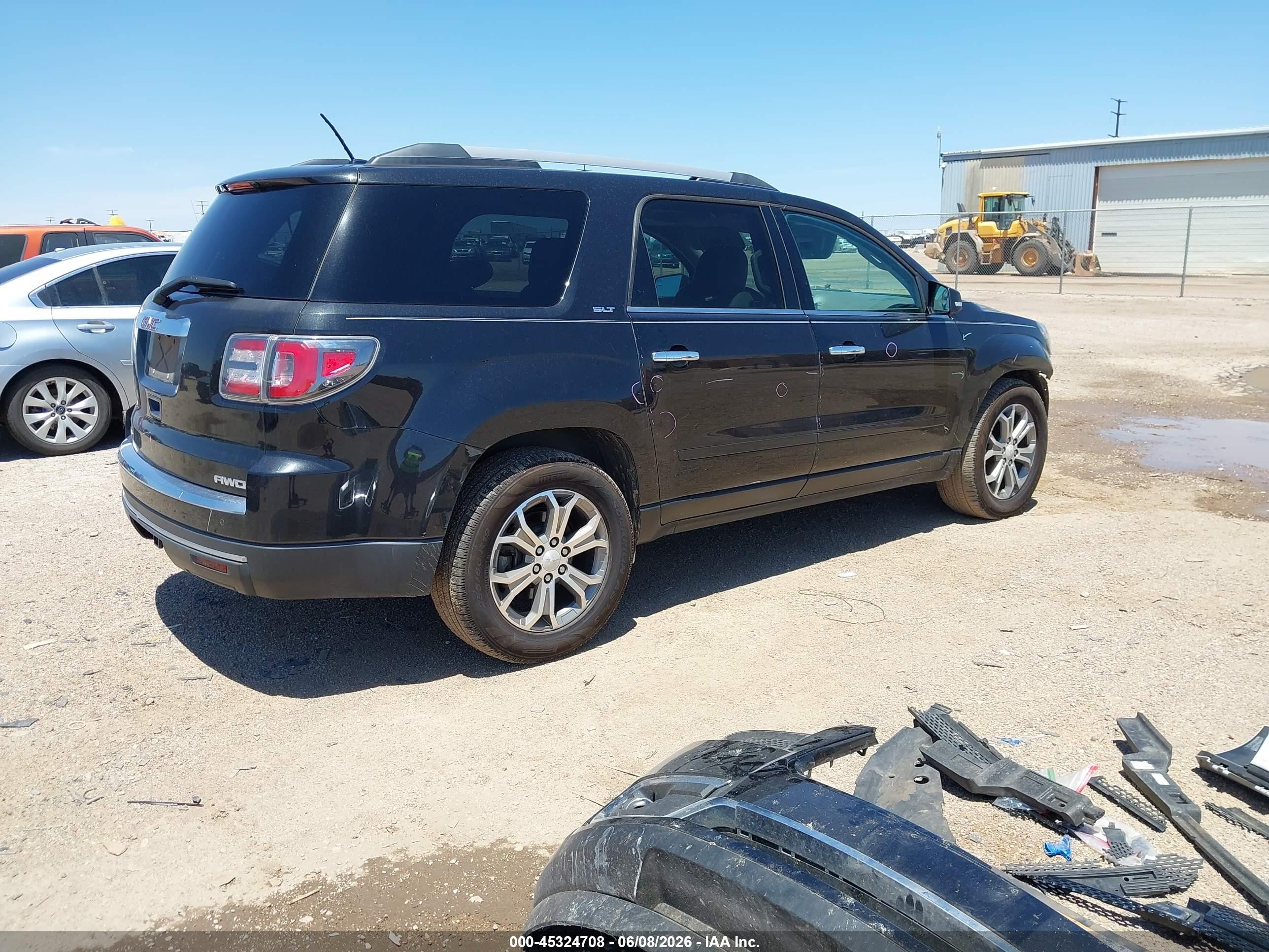 2014 Gmc Acadia Slt-1 Black vin: 1GKKVRKD6EJ317219