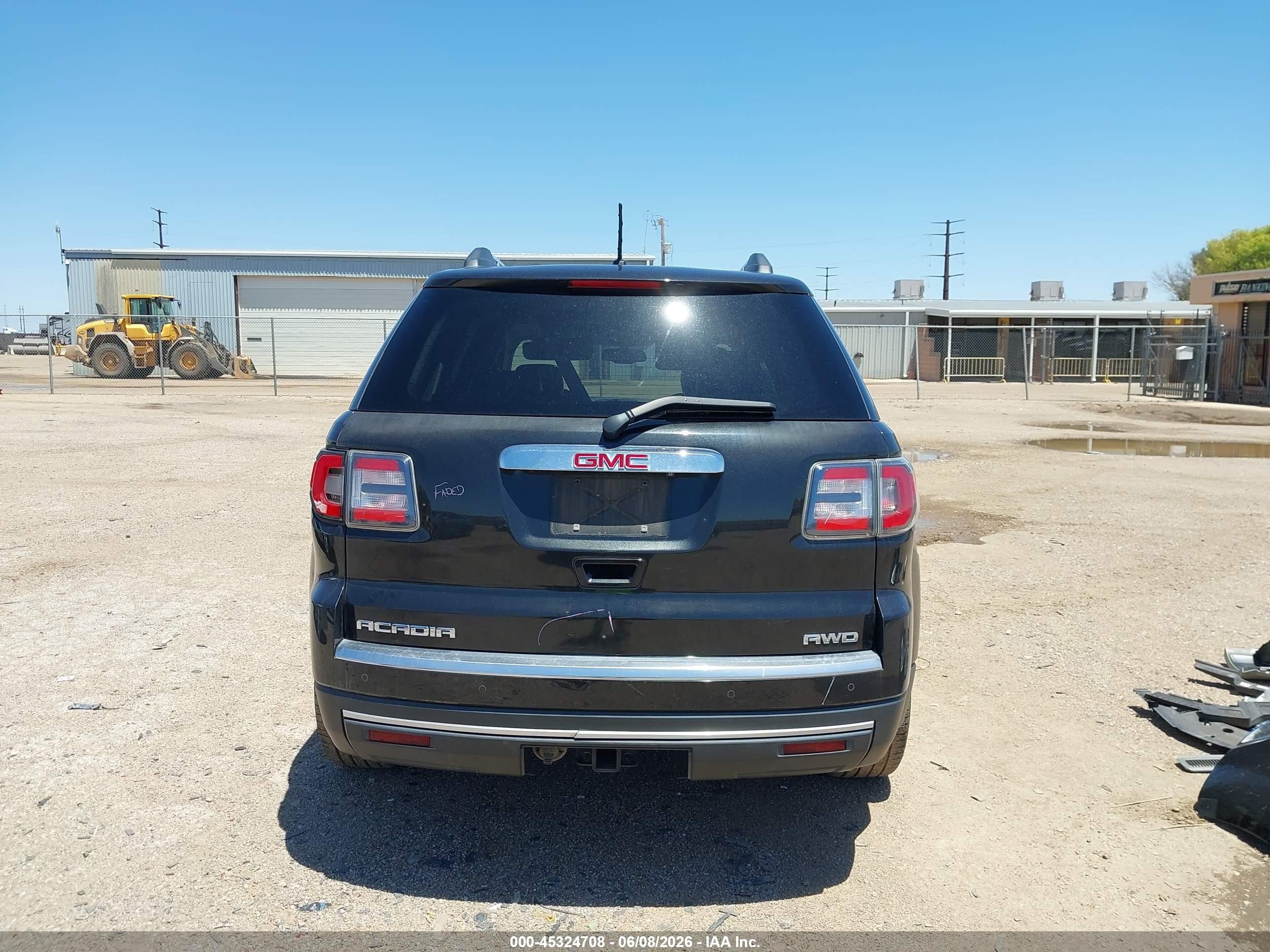 2014 Gmc Acadia Slt-1 Black vin: 1GKKVRKD6EJ317219