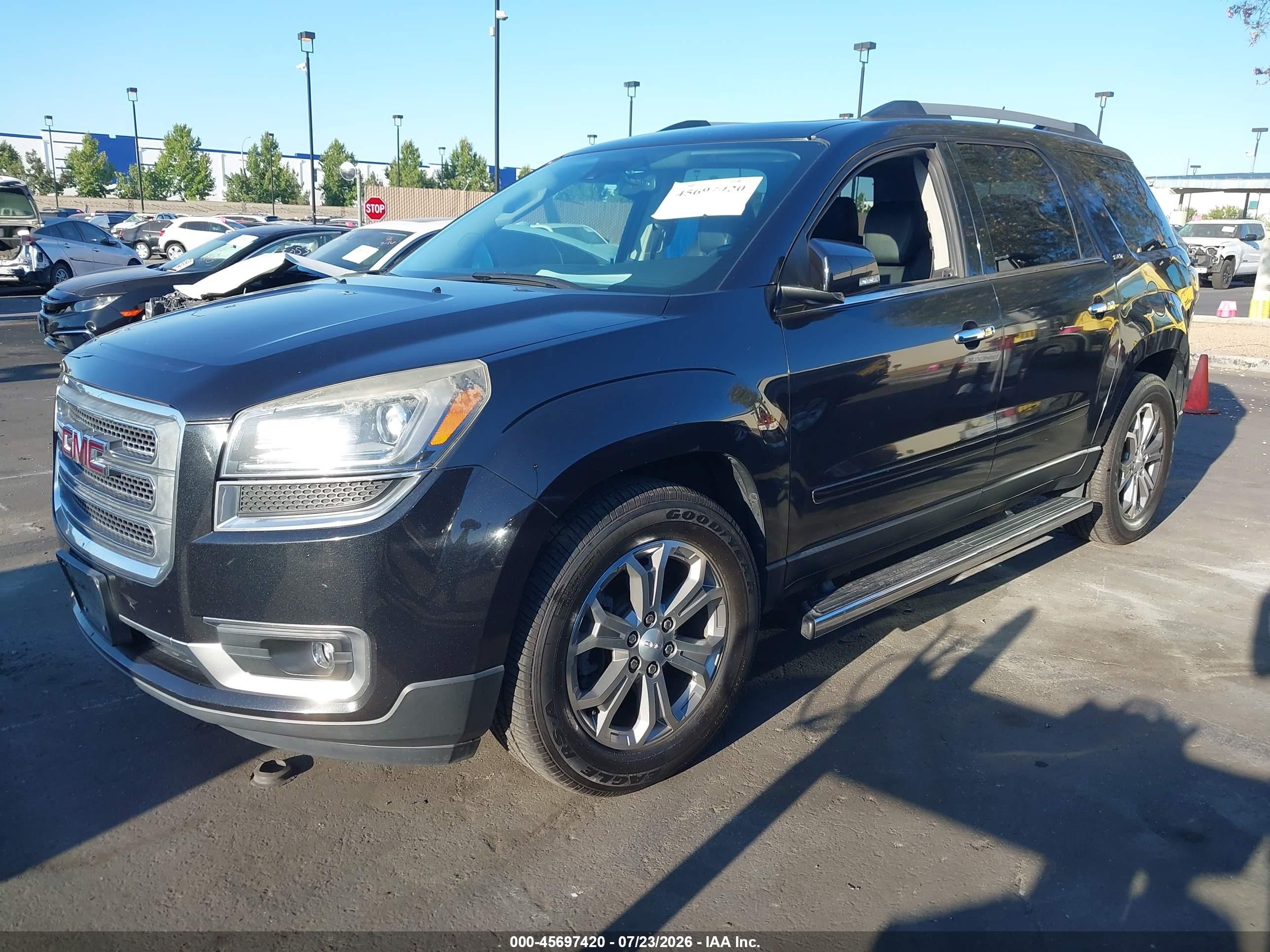 2015 Gmc Acadia Slt Black vin: 1GKKVRKD6FJ210754