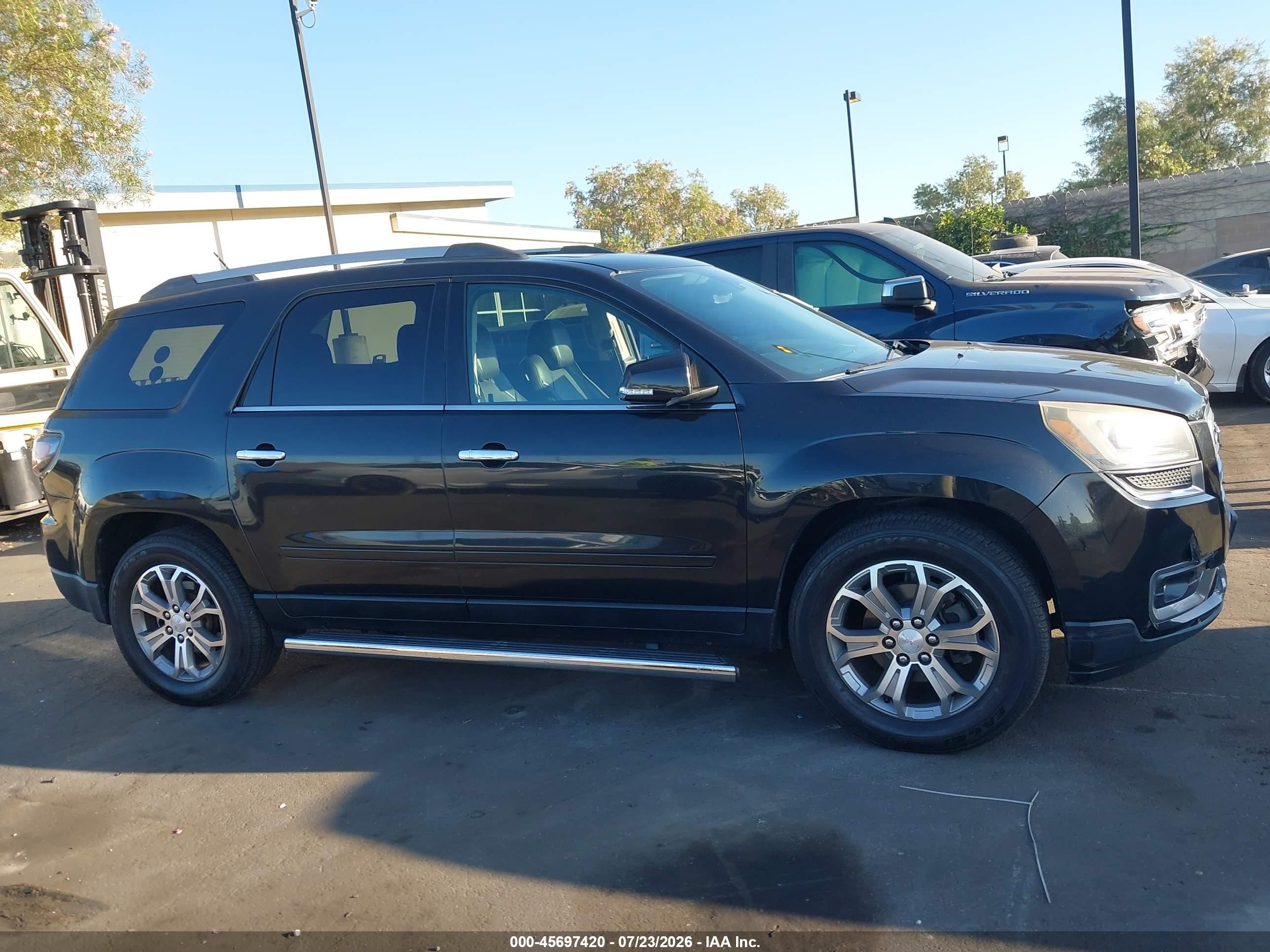2015 Gmc Acadia Slt Black vin: 1GKKVRKD6FJ210754