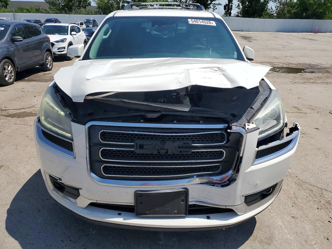 2015 Gmc Acadia Slt-1 White vin: 1GKKVRKD6FJ306691