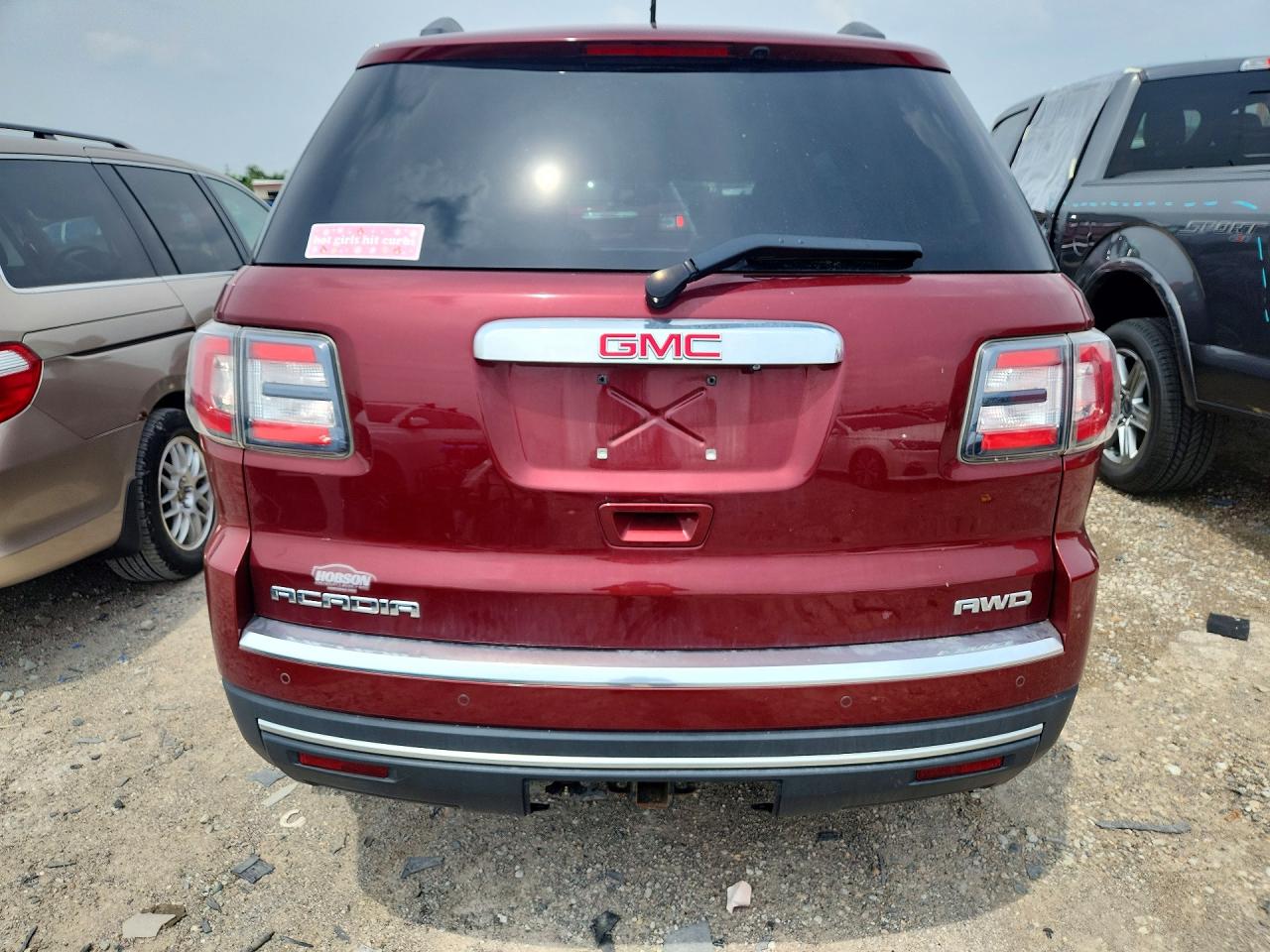 2015 Gmc Acadia Slt-1 Maroon vin: 1GKKVRKD6FJ349251