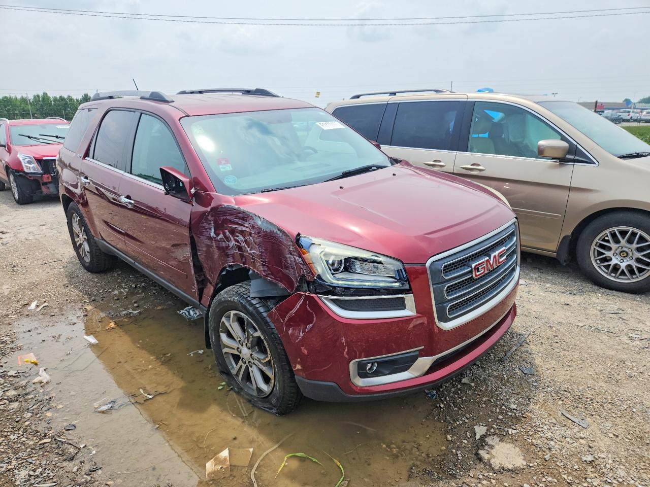 2015 Gmc Acadia Slt-1 Maroon vin: 1GKKVRKD6FJ349251