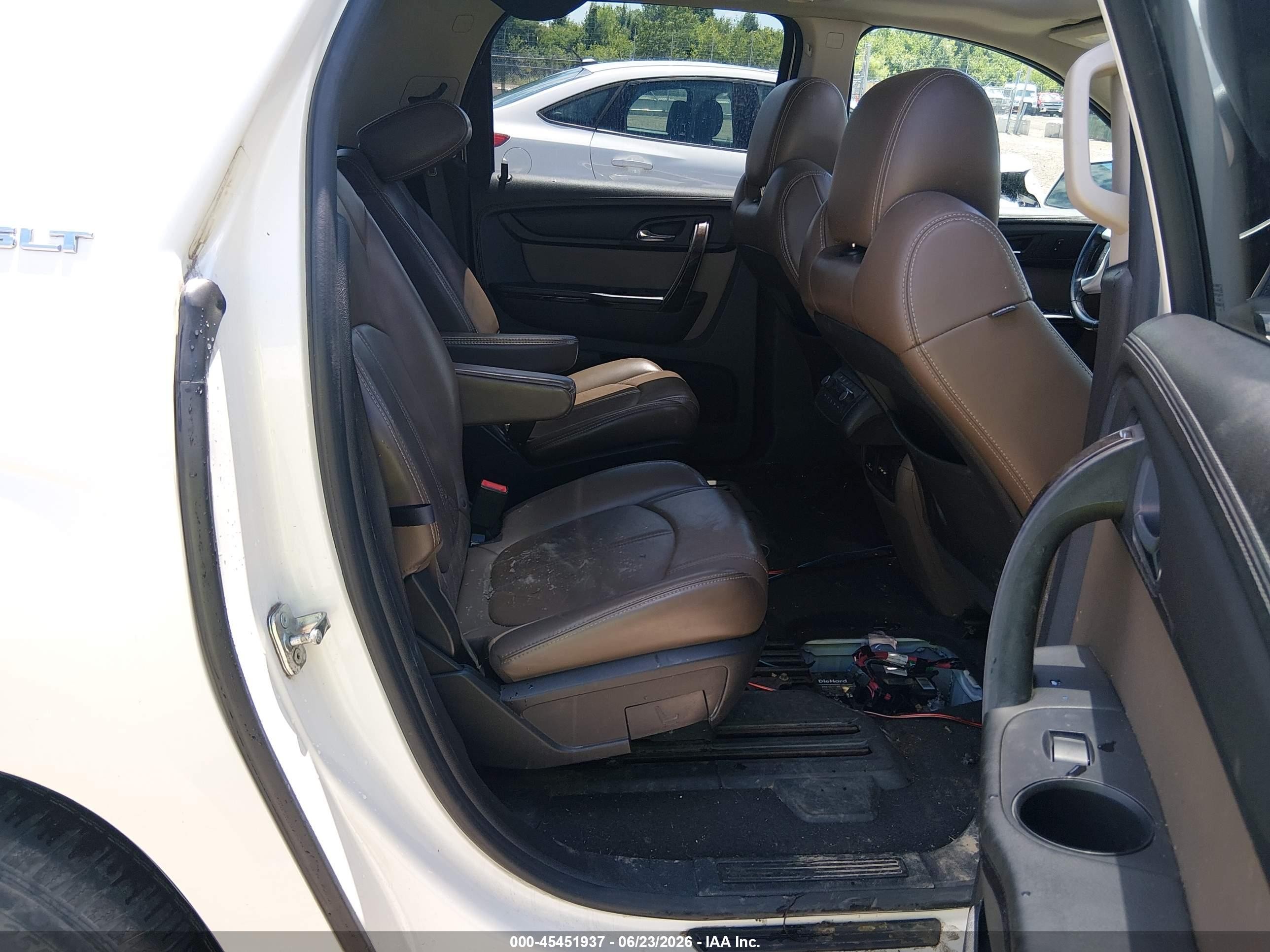 2013 Gmc Acadia Slt-1 White vin: 1GKKVRKD7DJ137536