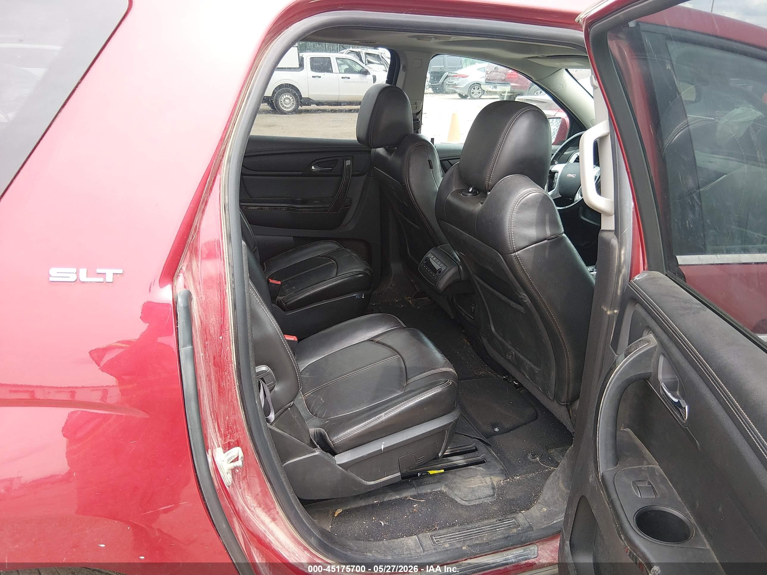 2013 Gmc Acadia Slt-1 Red vin: 1GKKVRKD7DJ207598