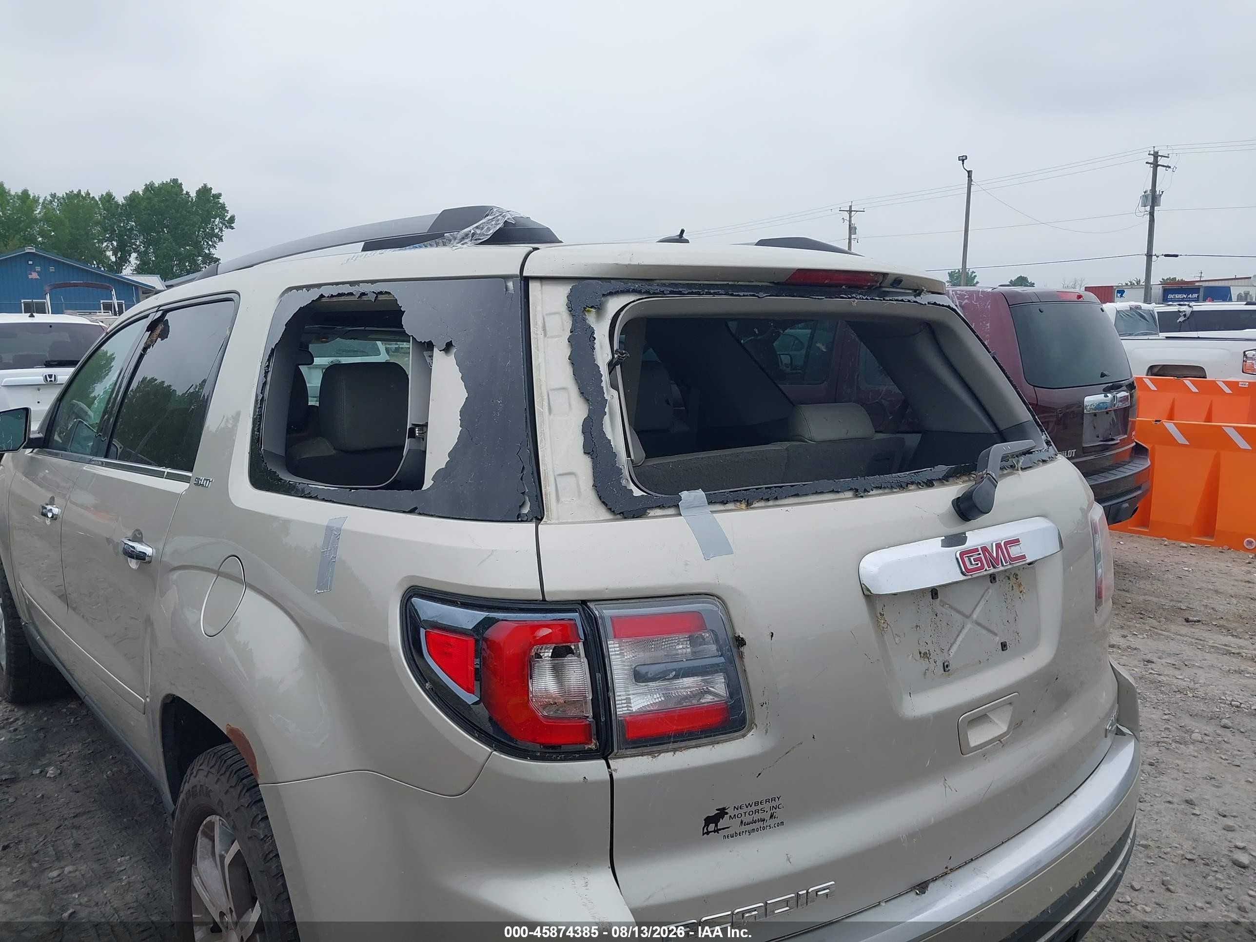 2014 Gmc Acadia Slt-1 Золотой vin: 1GKKVRKD7EJ133228