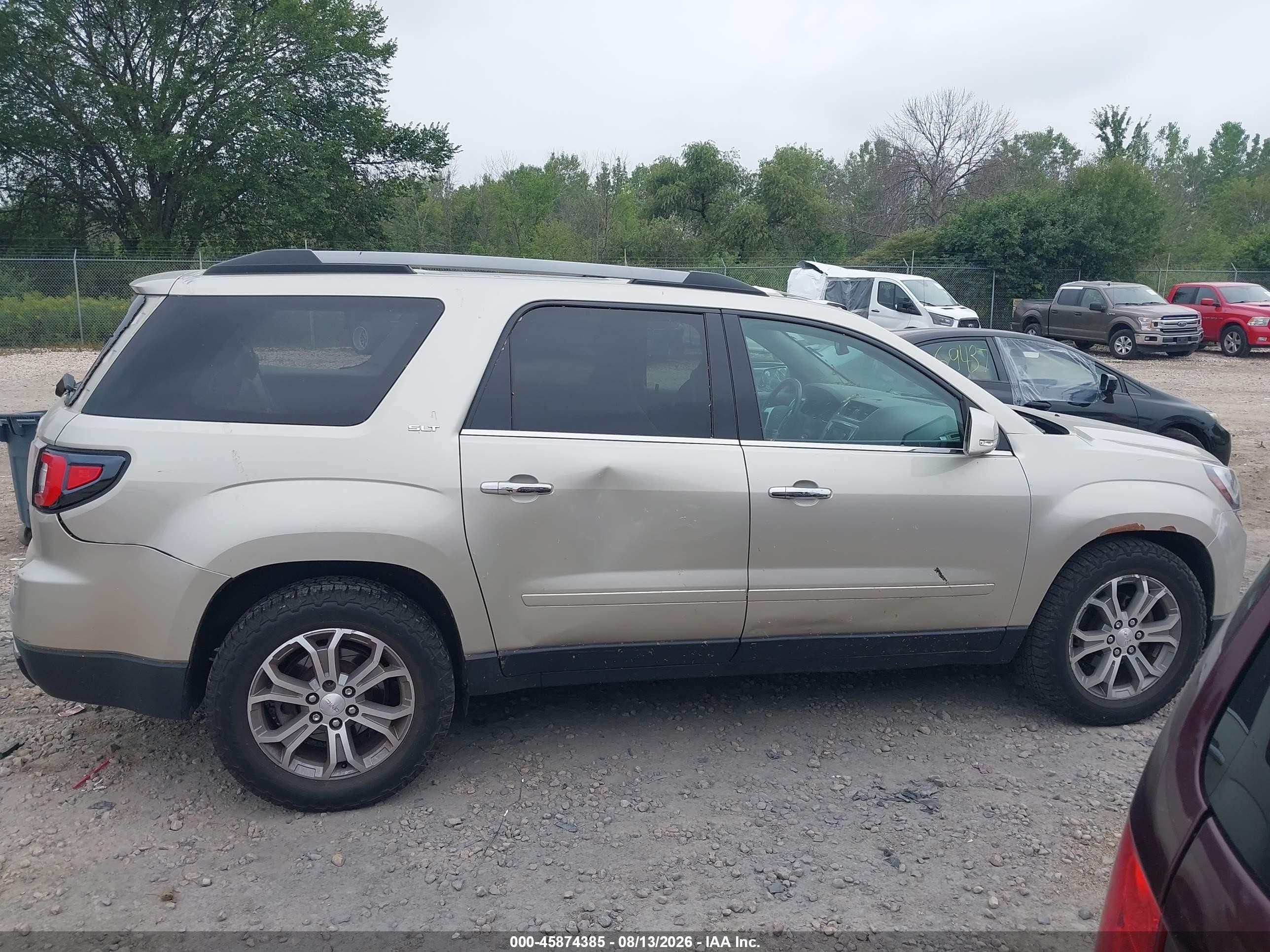 2014 Gmc Acadia Slt-1 Золотой vin: 1GKKVRKD7EJ133228