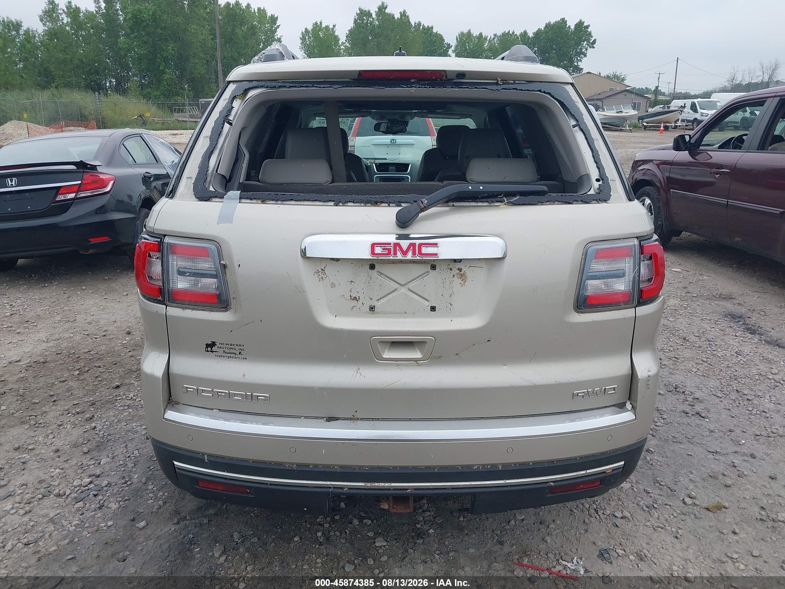 2014 Gmc Acadia Slt-1 Золотой vin: 1GKKVRKD7EJ133228