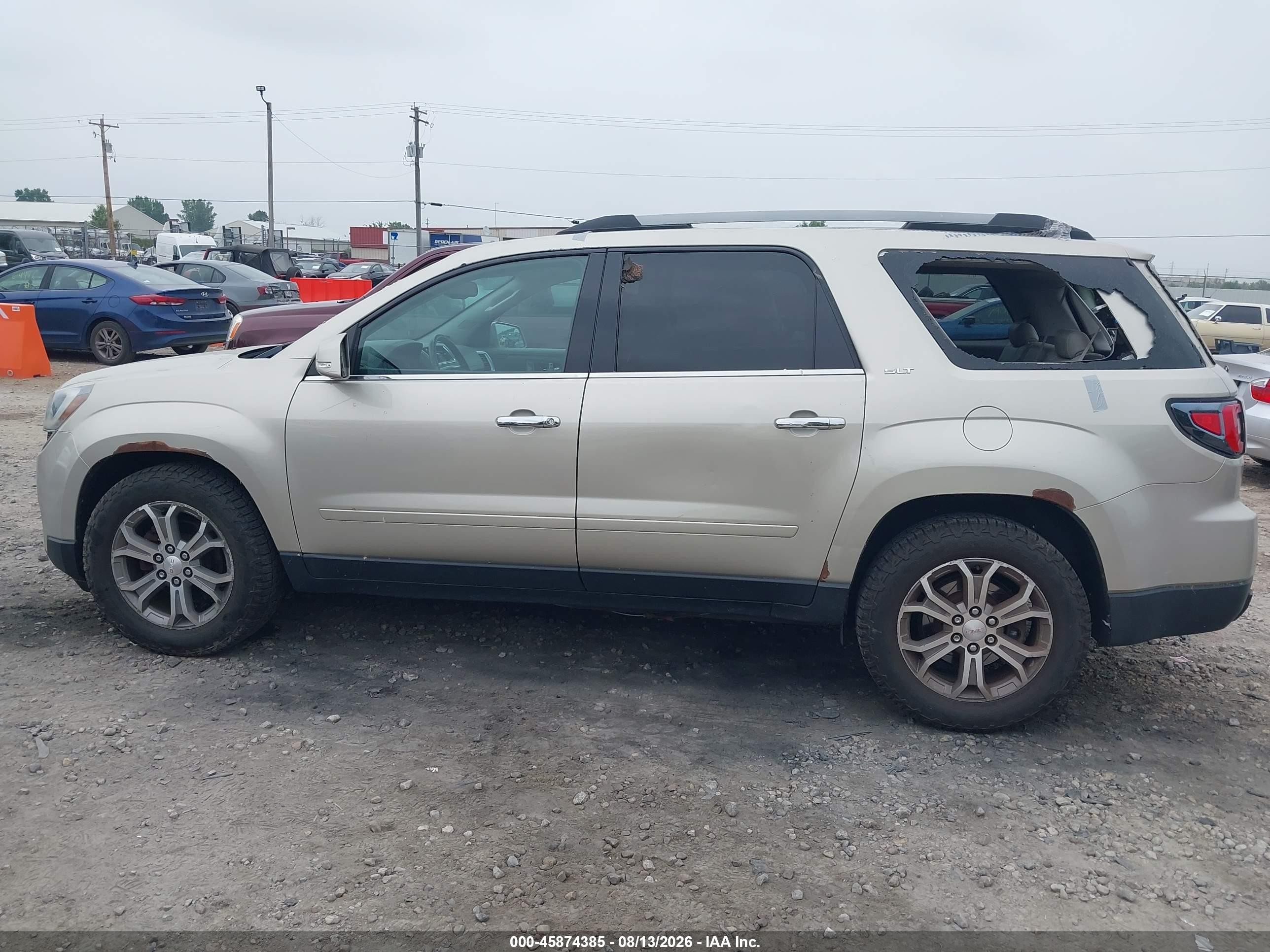 2014 Gmc Acadia Slt-1 Золотой vin: 1GKKVRKD7EJ133228