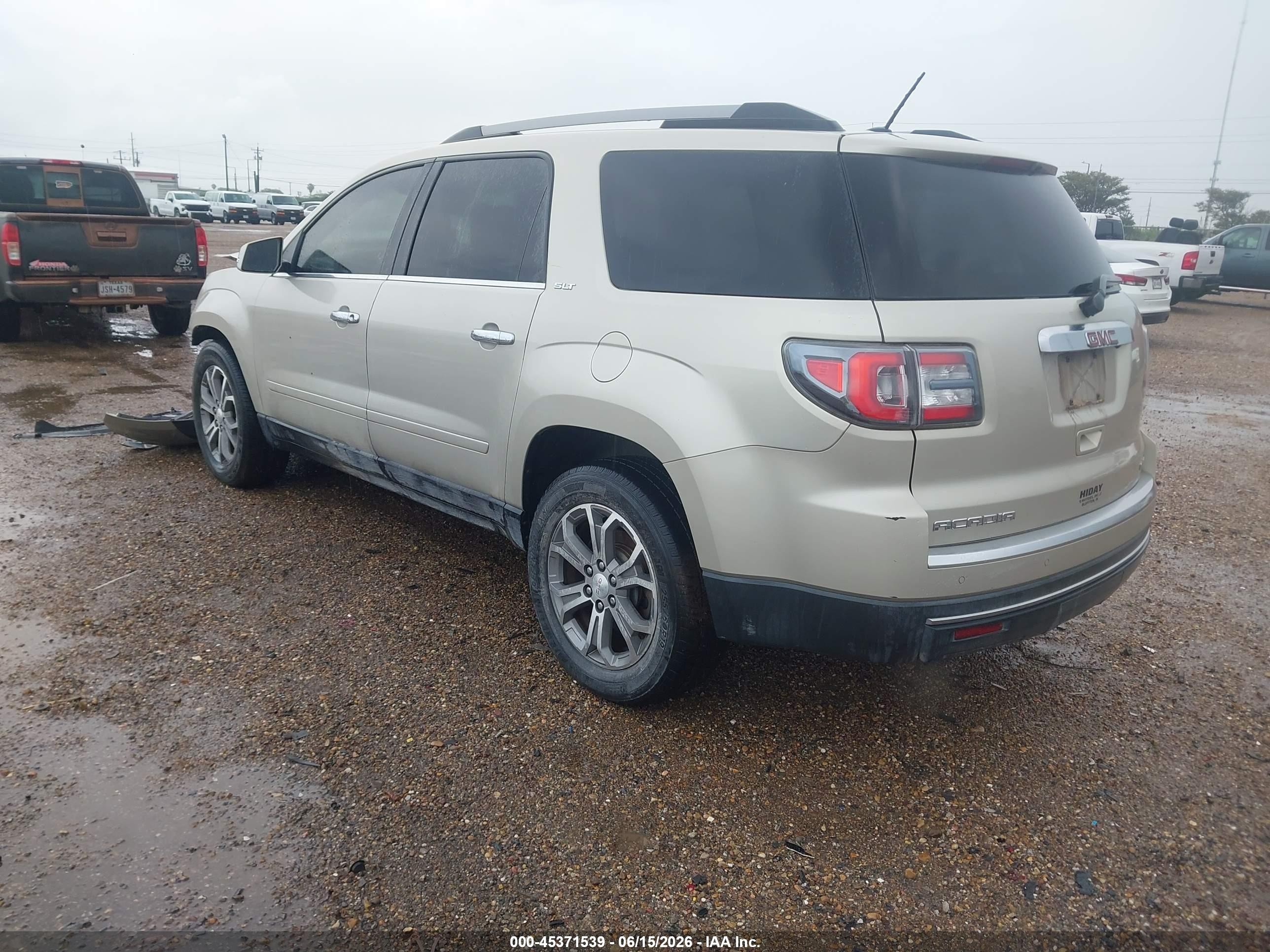 2014 Gmc Acadia Slt-1 Cream vin: 1GKKVRKD7EJ190965