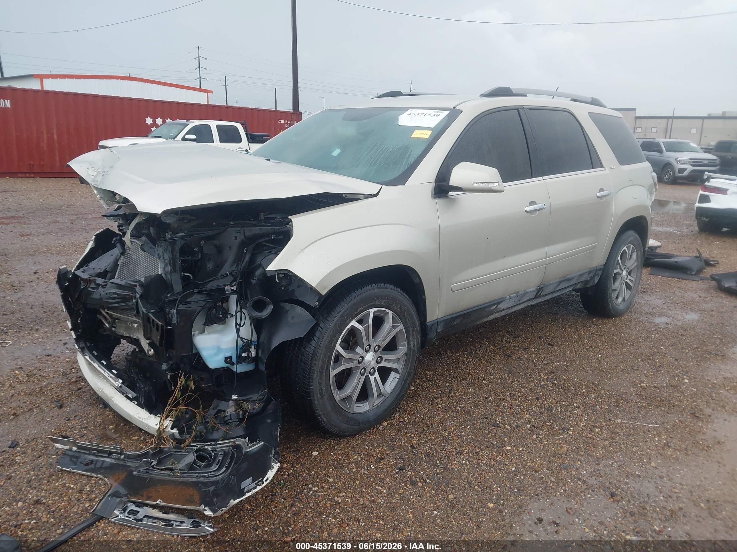 2014 Gmc Acadia Slt-1 Cream vin: 1GKKVRKD7EJ190965