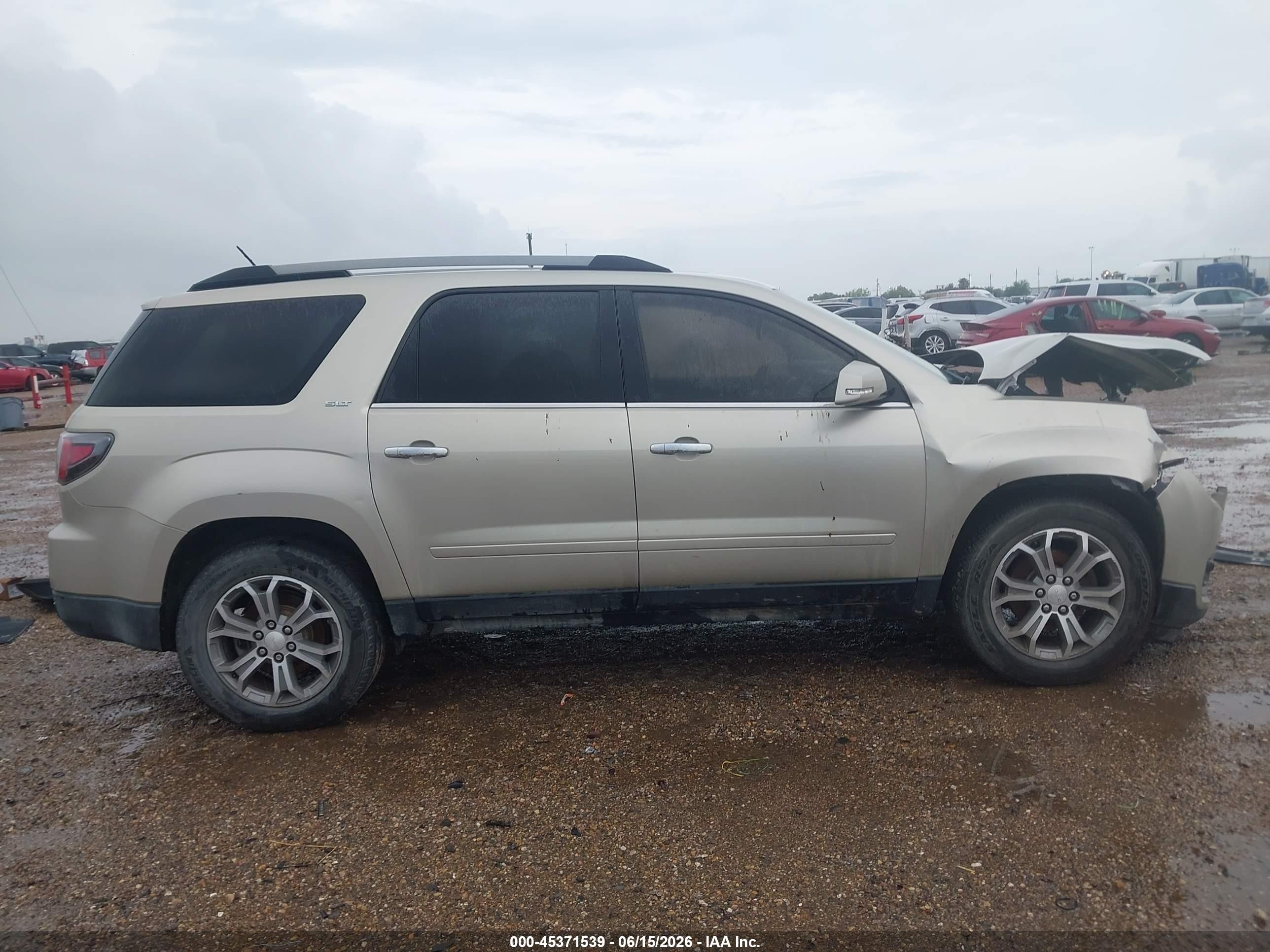 2014 Gmc Acadia Slt-1 Cream vin: 1GKKVRKD7EJ190965