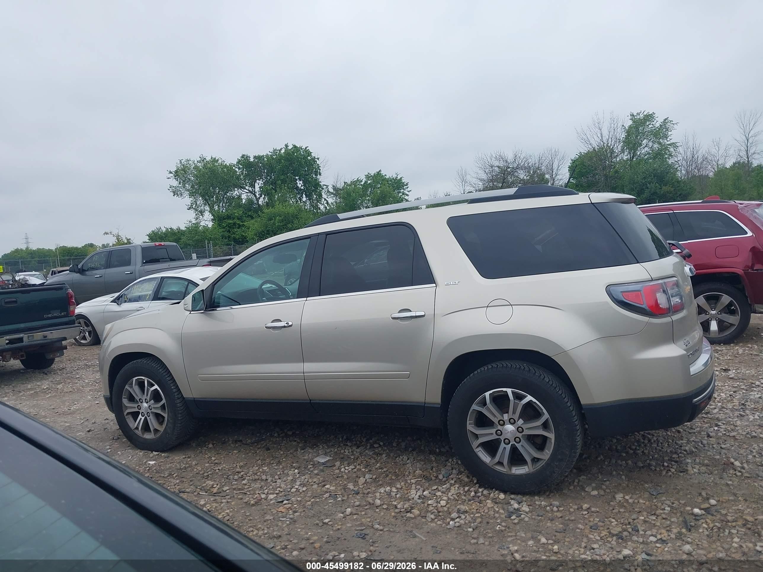 2014 Gmc Acadia Slt-1 Gold vin: 1GKKVRKD7EJ209045