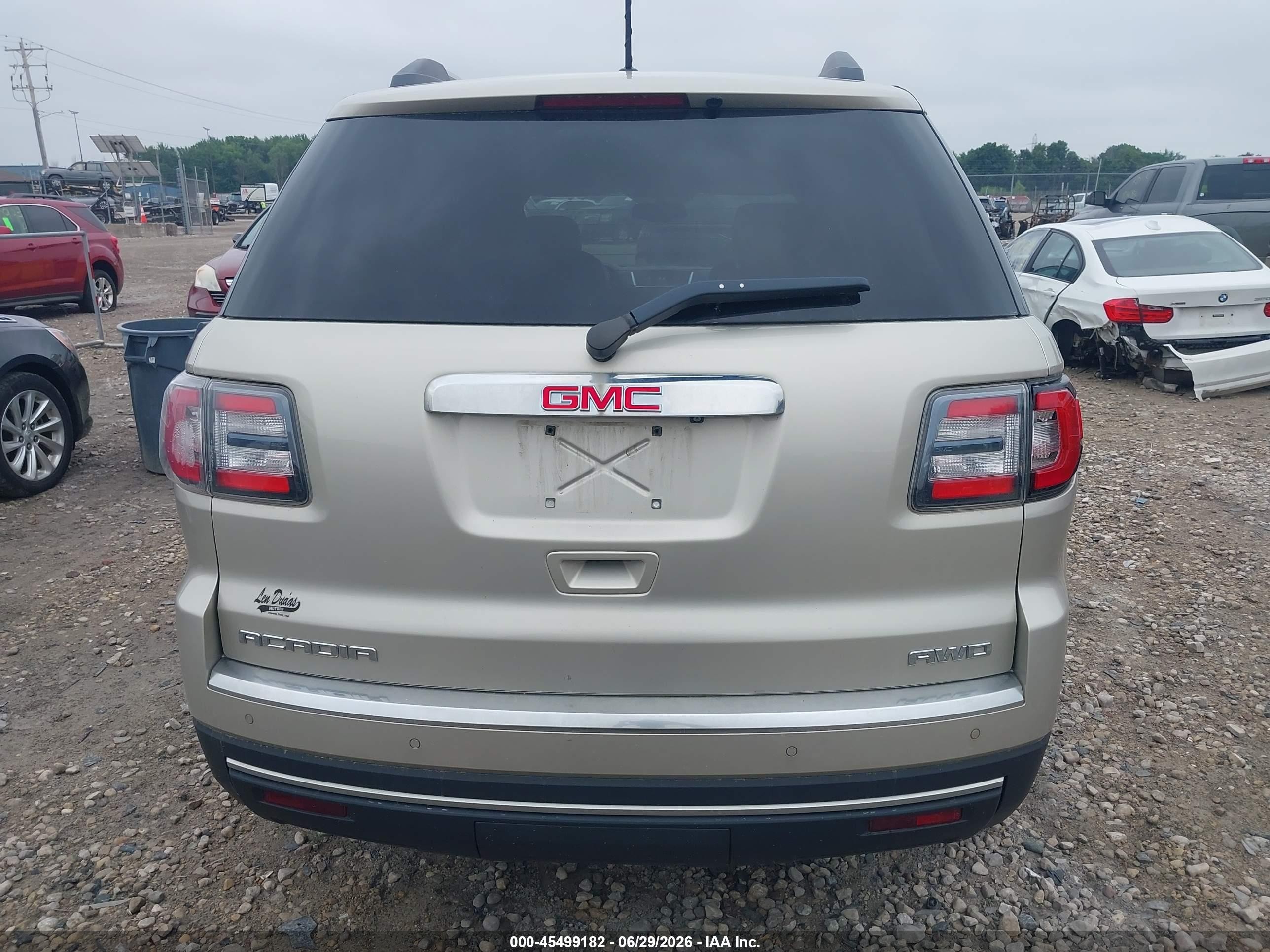 2014 Gmc Acadia Slt-1 Gold vin: 1GKKVRKD7EJ209045