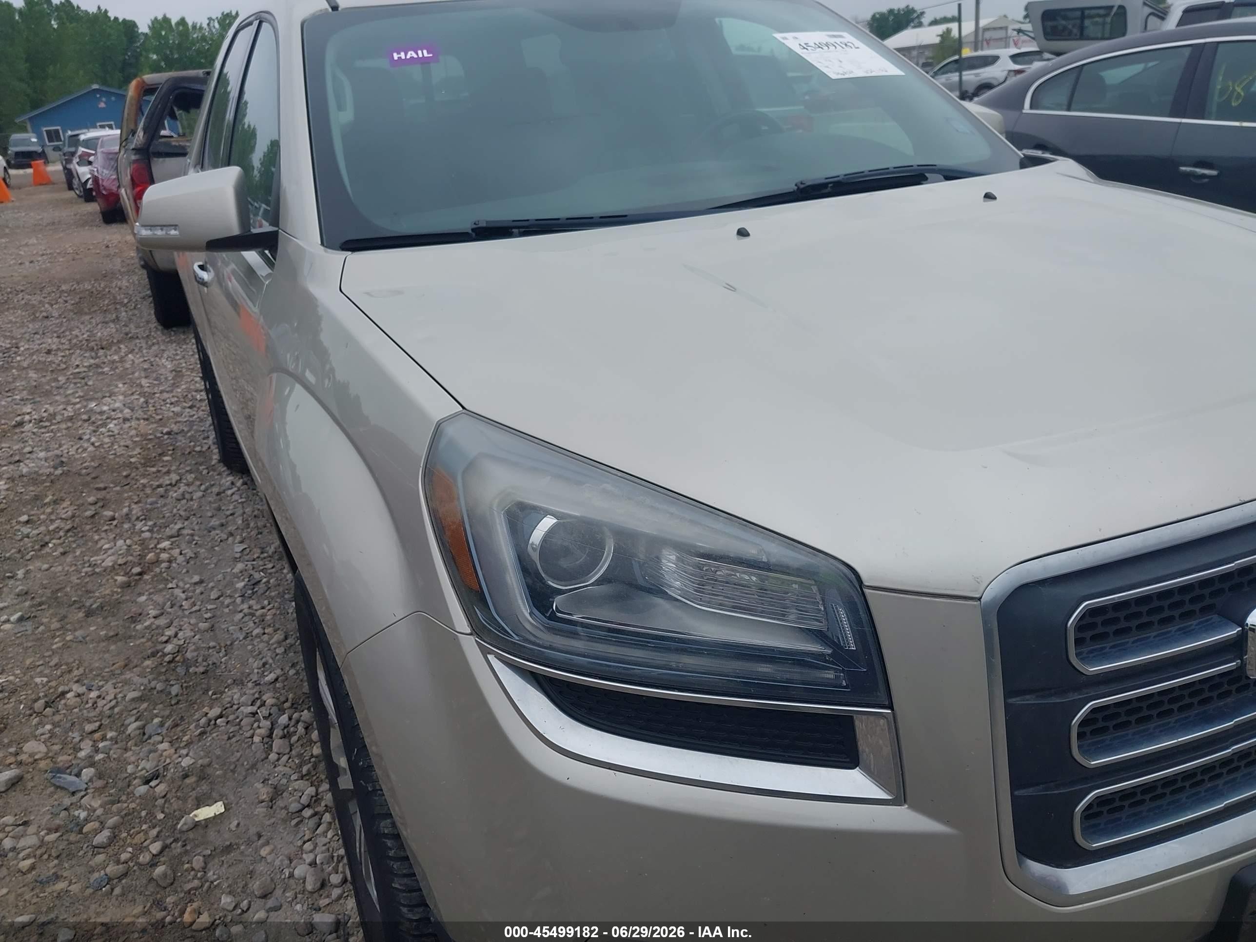 2014 Gmc Acadia Slt-1 Gold vin: 1GKKVRKD7EJ209045