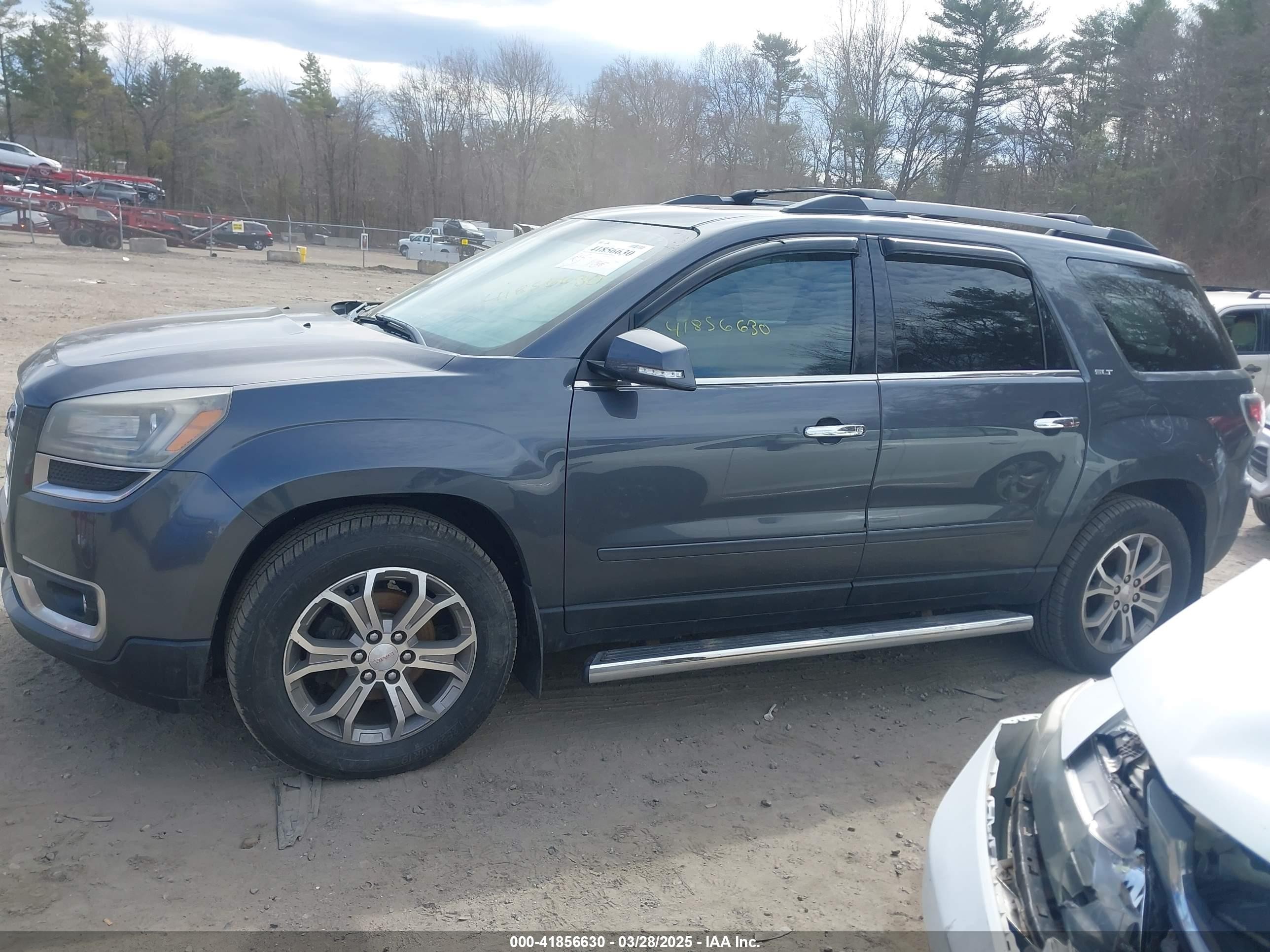 2014 Gmc Acadia Slt-1 Black vin: 1GKKVRKD7EJ272307