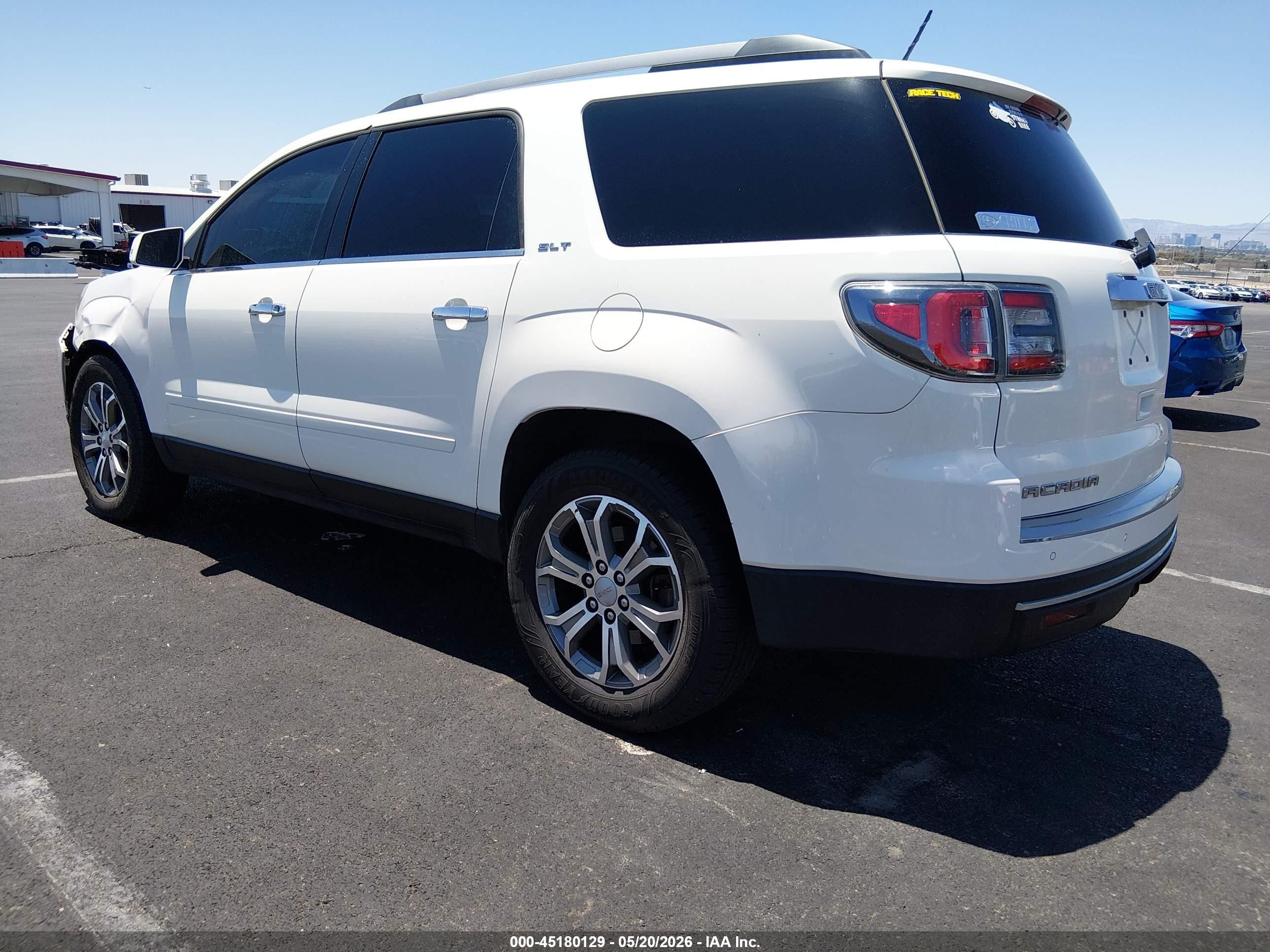 2014 Gmc Acadia Slt-1 White vin: 1GKKVRKD7EJ341092