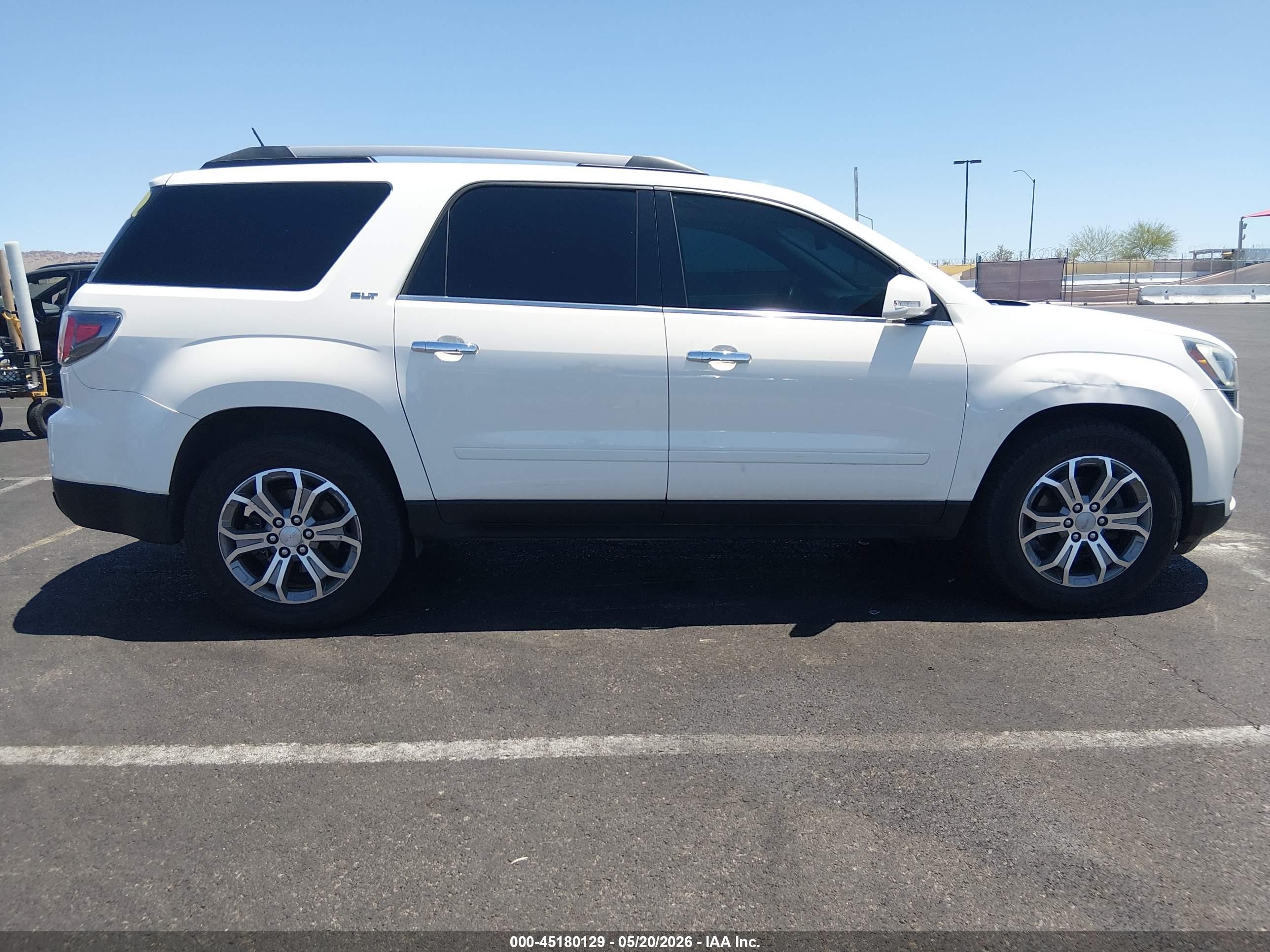 2014 Gmc Acadia Slt-1 White vin: 1GKKVRKD7EJ341092