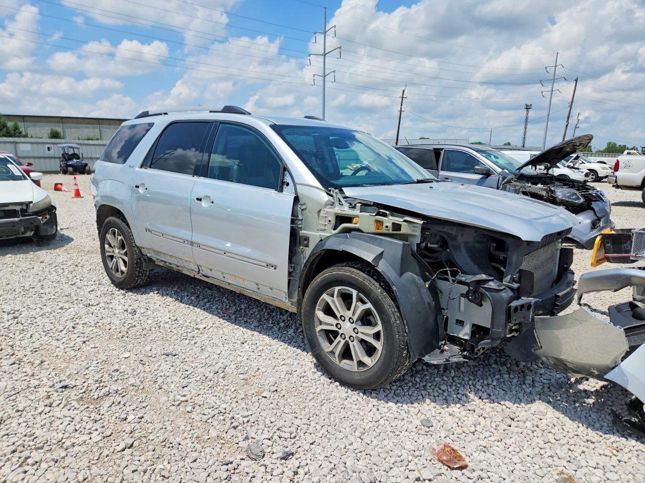 2014 Gmc Acadia Slt-1 Silver vin: 1GKKVRKD7EJ361441