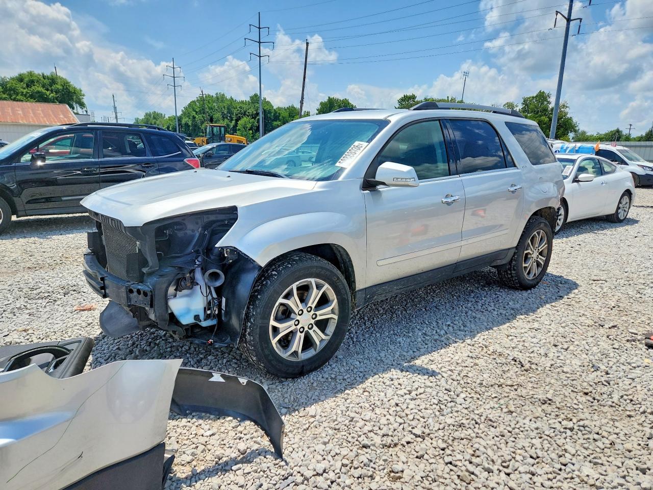 2014 Gmc Acadia Slt-1 Silver vin: 1GKKVRKD7EJ361441