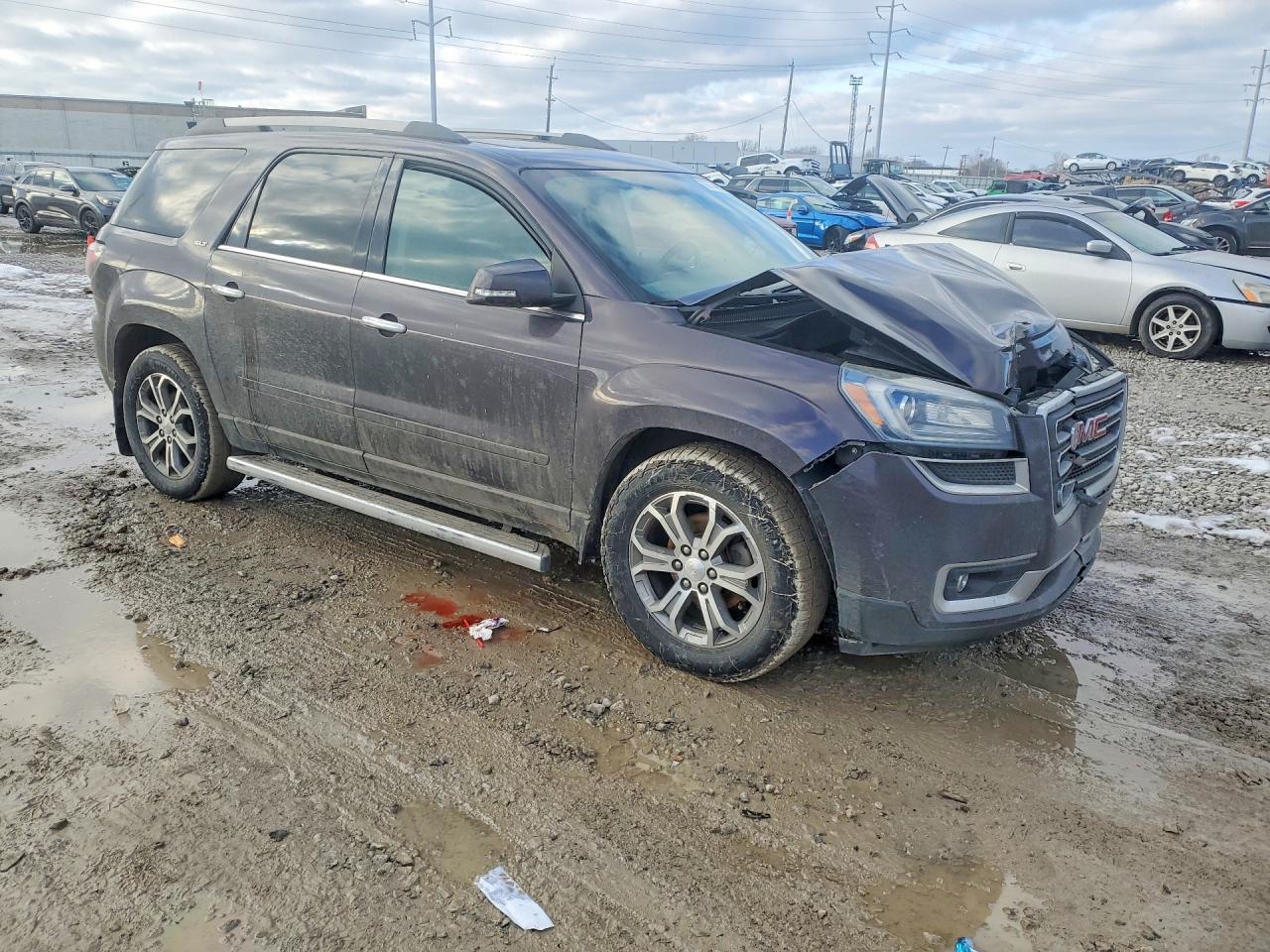 2015 Gmc Acadia Slt-1 Black vin: 1GKKVRKD7FJ100716