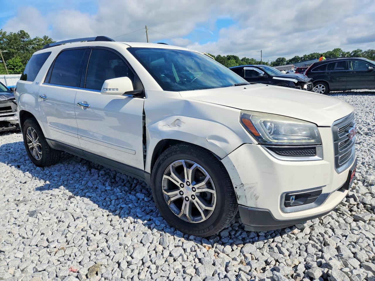 2015 Gmc Acadia Slt-1 White vin: 1GKKVRKD7FJ270316