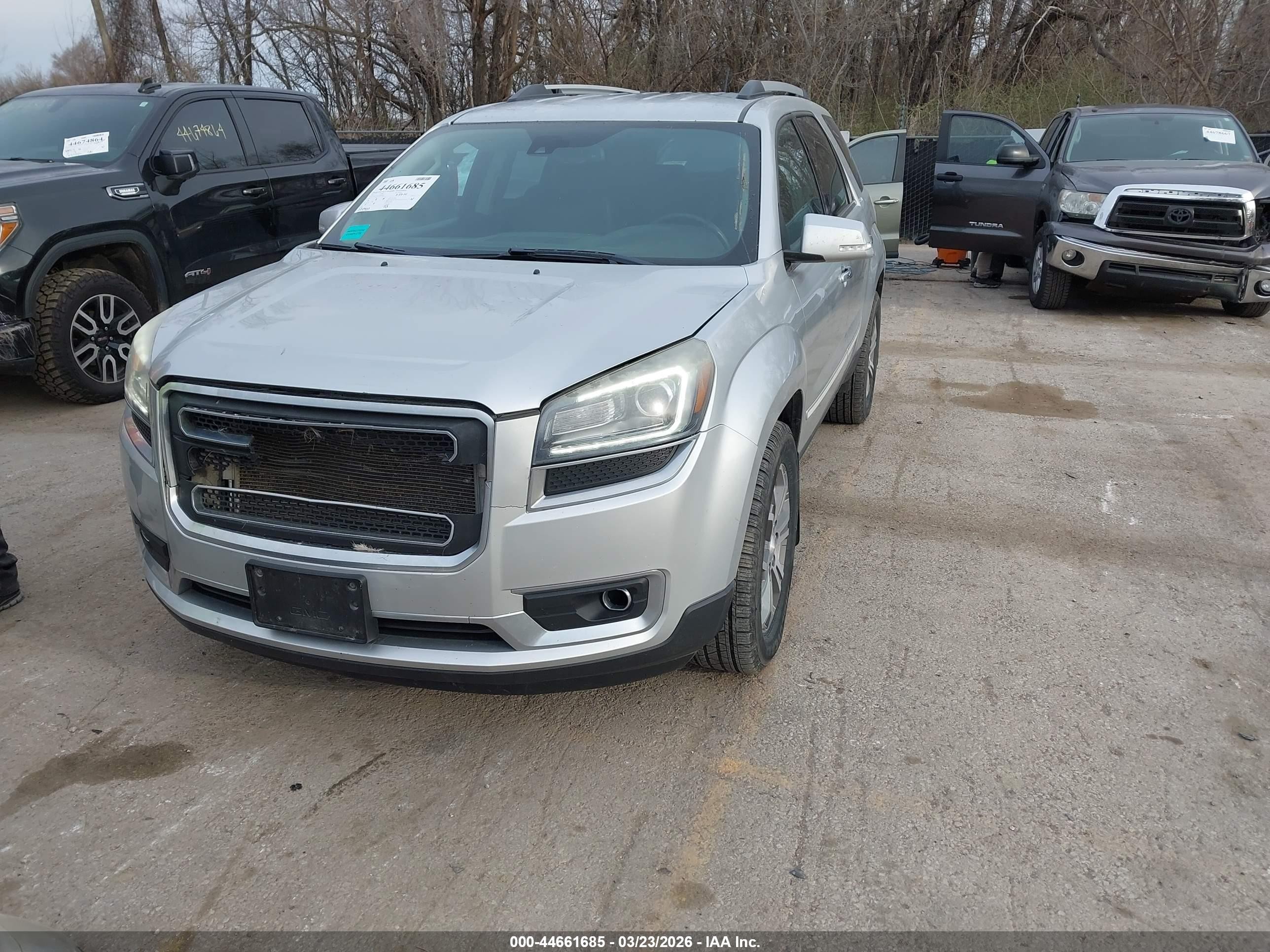 2015 Gmc Acadia Slt-1 Silver vin: 1GKKVRKD7FJ289884