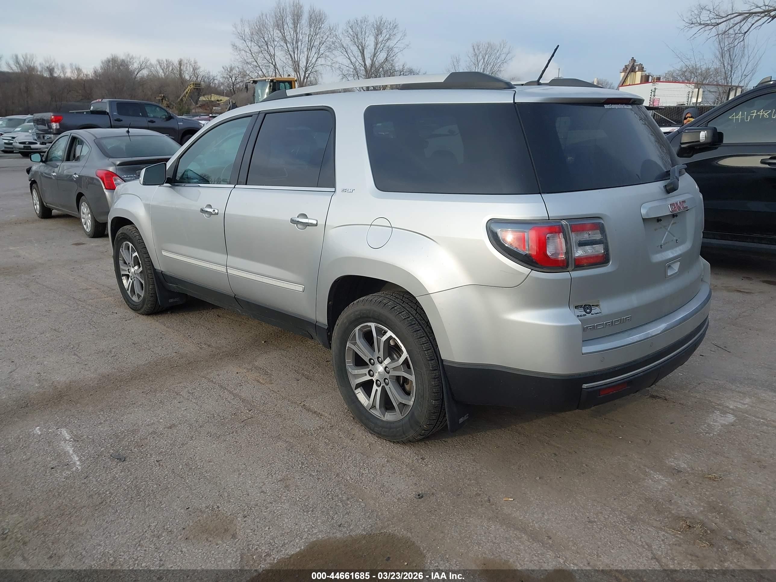 2015 Gmc Acadia Slt-1 Silver vin: 1GKKVRKD7FJ289884