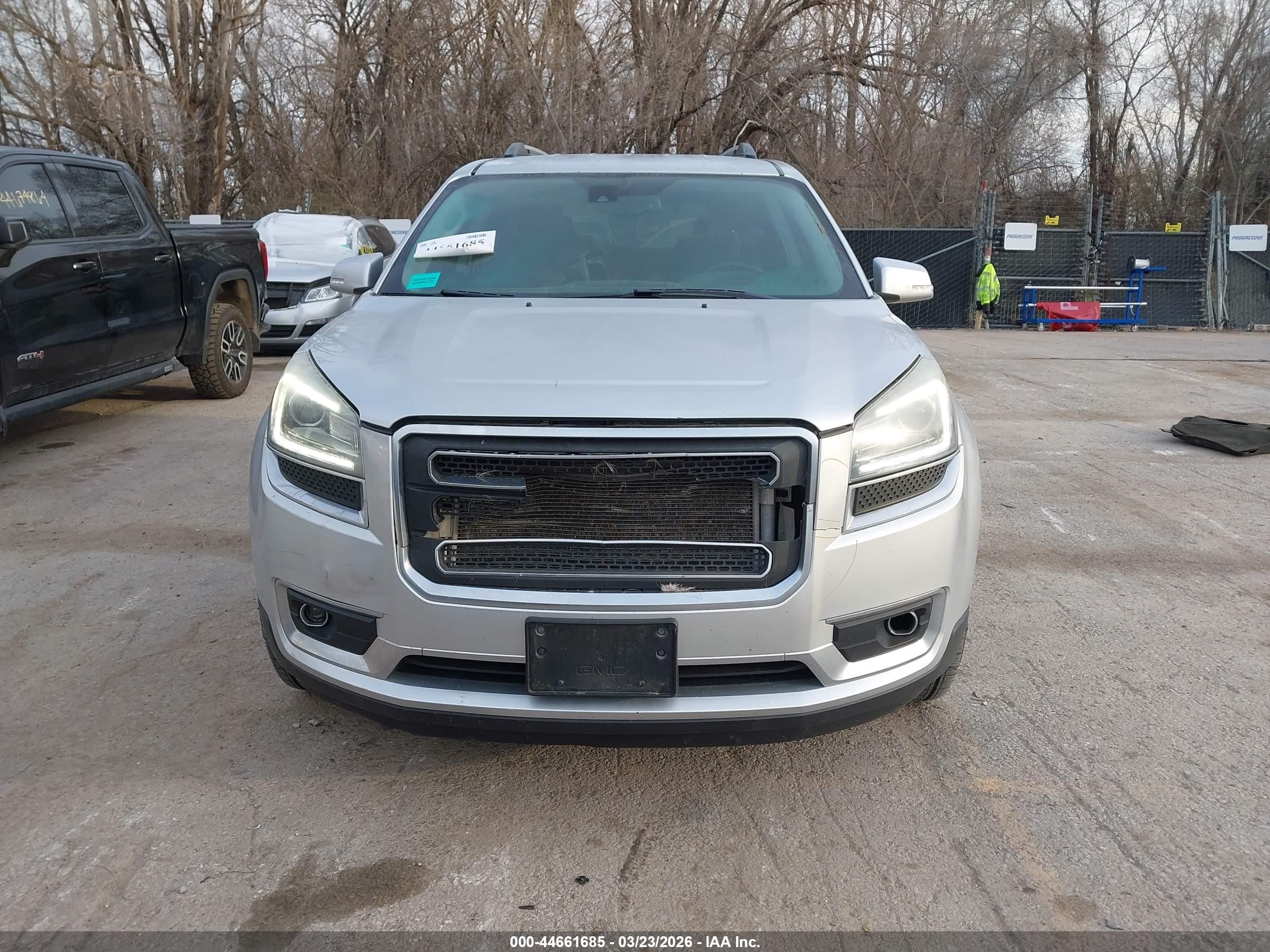 2015 Gmc Acadia Slt-1 Silver vin: 1GKKVRKD7FJ289884