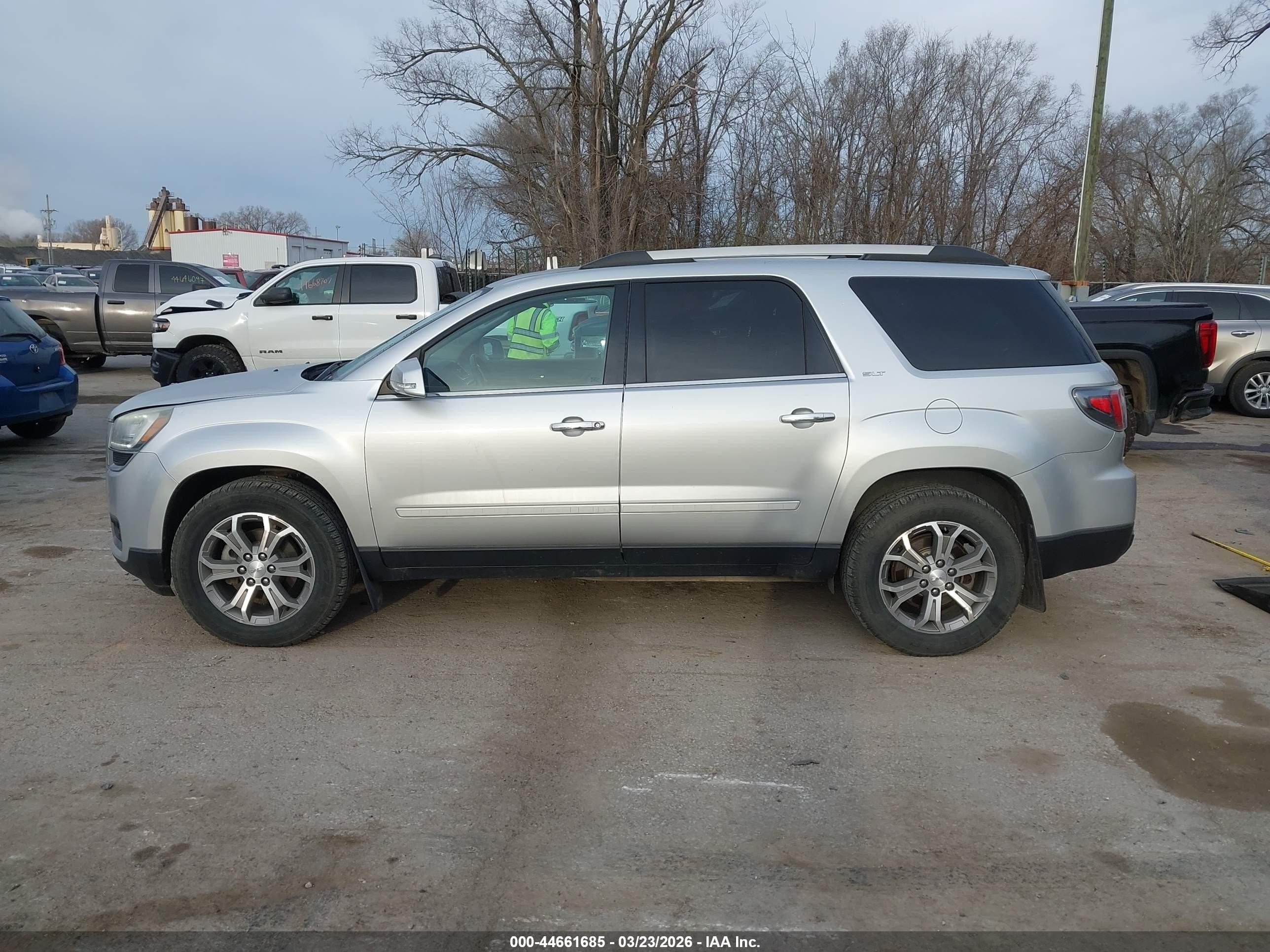 2015 Gmc Acadia Slt-1 Silver vin: 1GKKVRKD7FJ289884