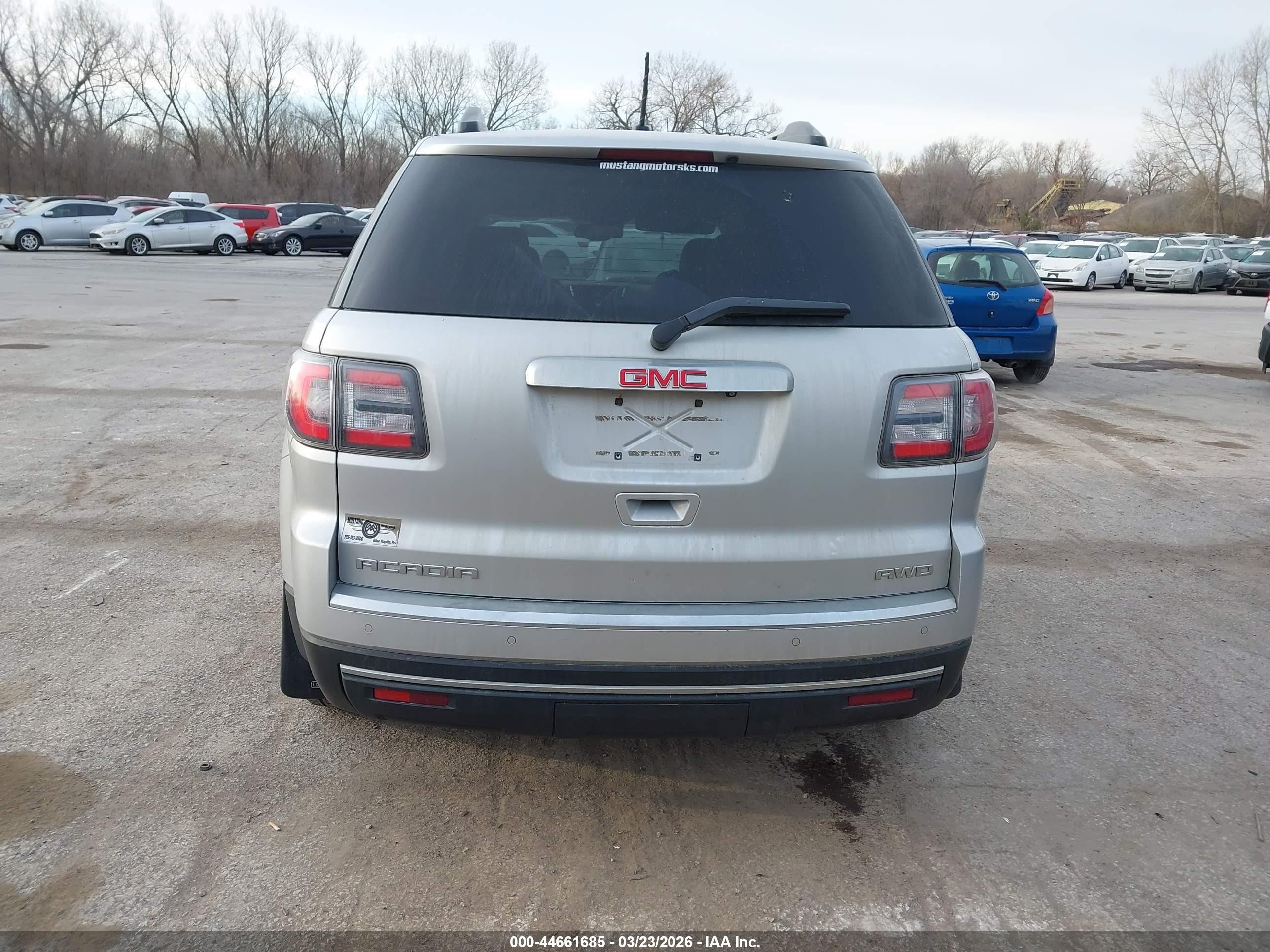 2015 Gmc Acadia Slt-1 Silver vin: 1GKKVRKD7FJ289884