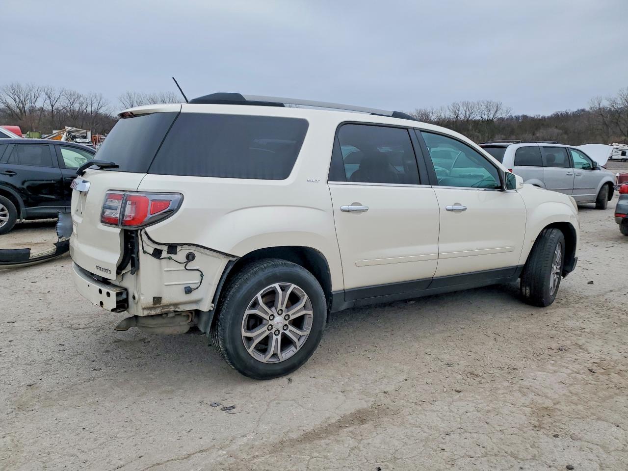 2013 Gmc Acadia Slt-1 White vin: 1GKKVRKD8DJ225981