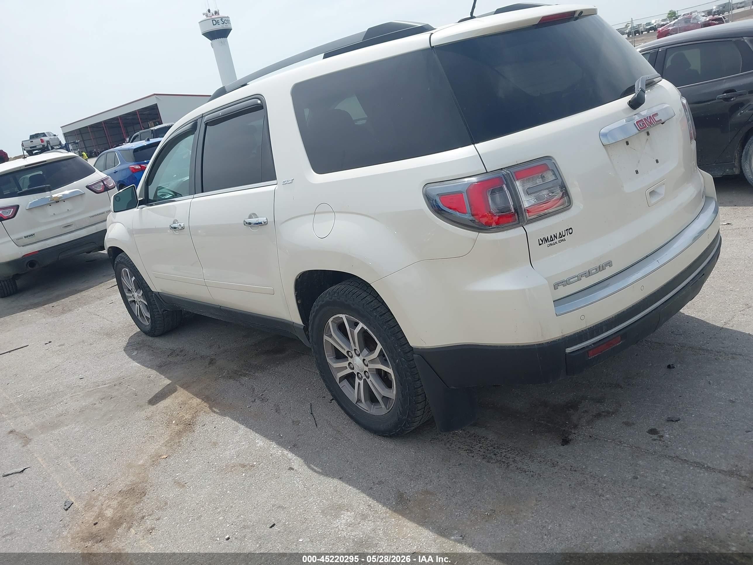 2013 Gmc Acadia Slt-1 White vin: 1GKKVRKD8DJ232056