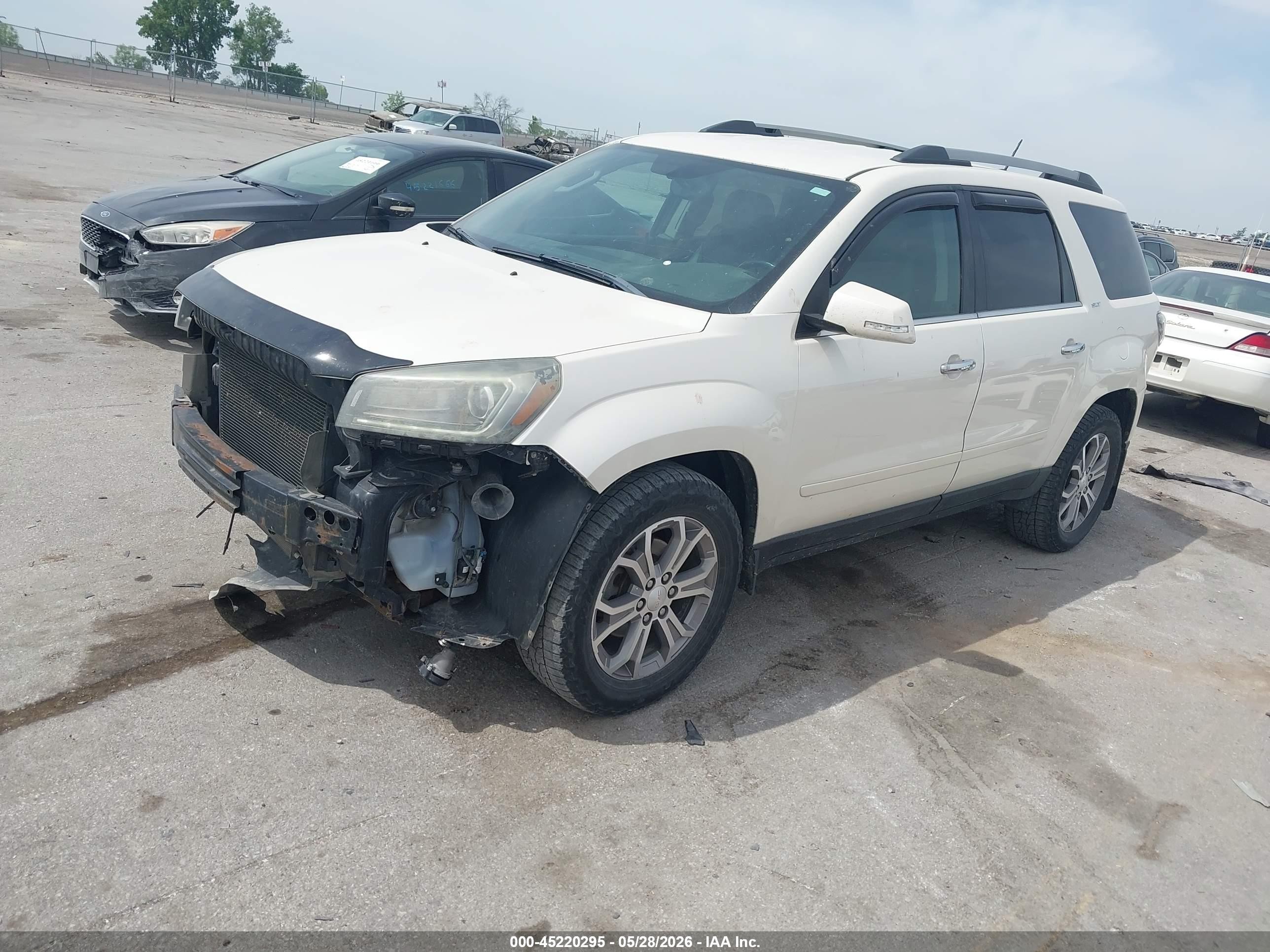 2013 Gmc Acadia Slt-1 White vin: 1GKKVRKD8DJ232056