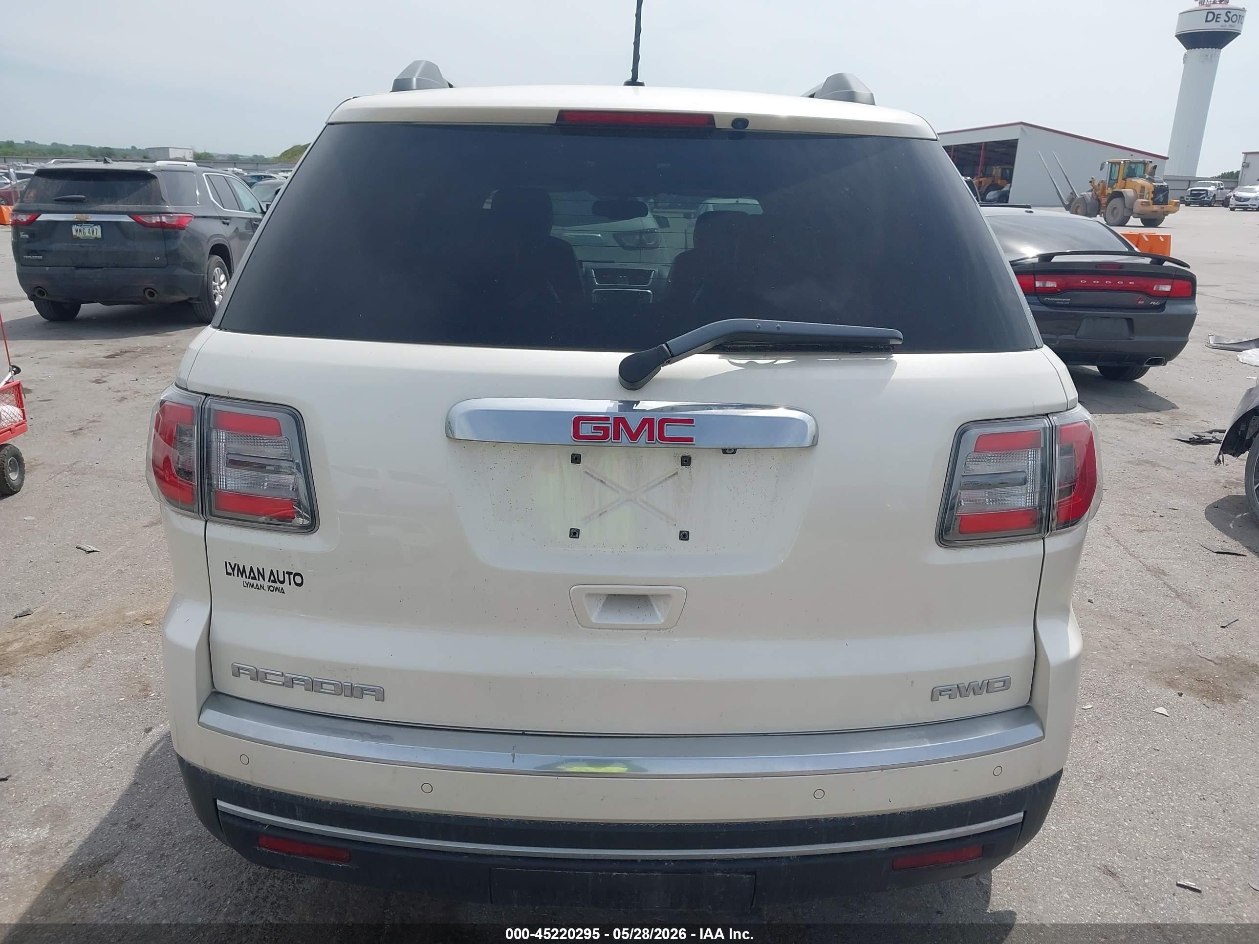 2013 Gmc Acadia Slt-1 White vin: 1GKKVRKD8DJ232056