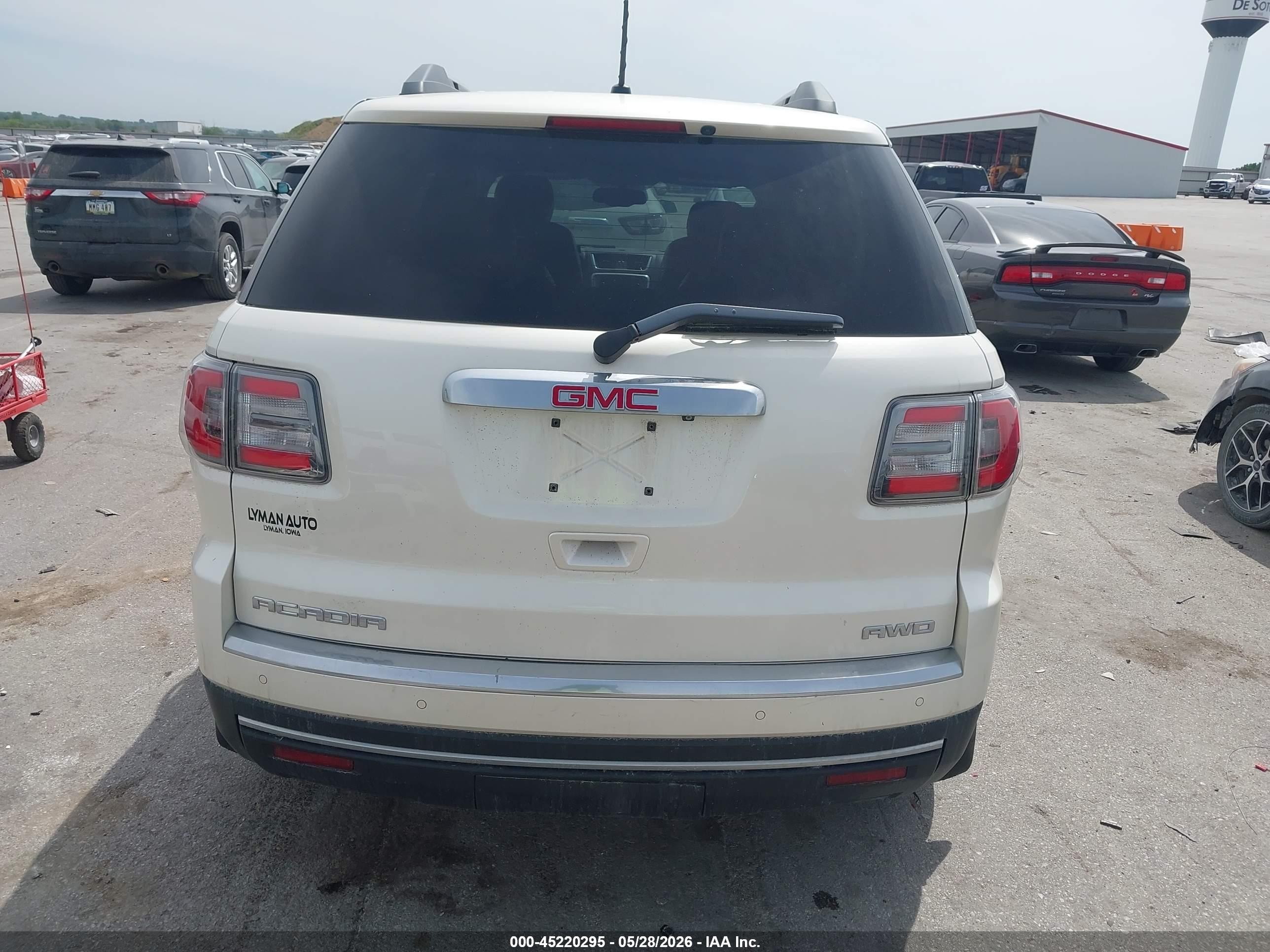 2013 Gmc Acadia Slt-1 White vin: 1GKKVRKD8DJ232056