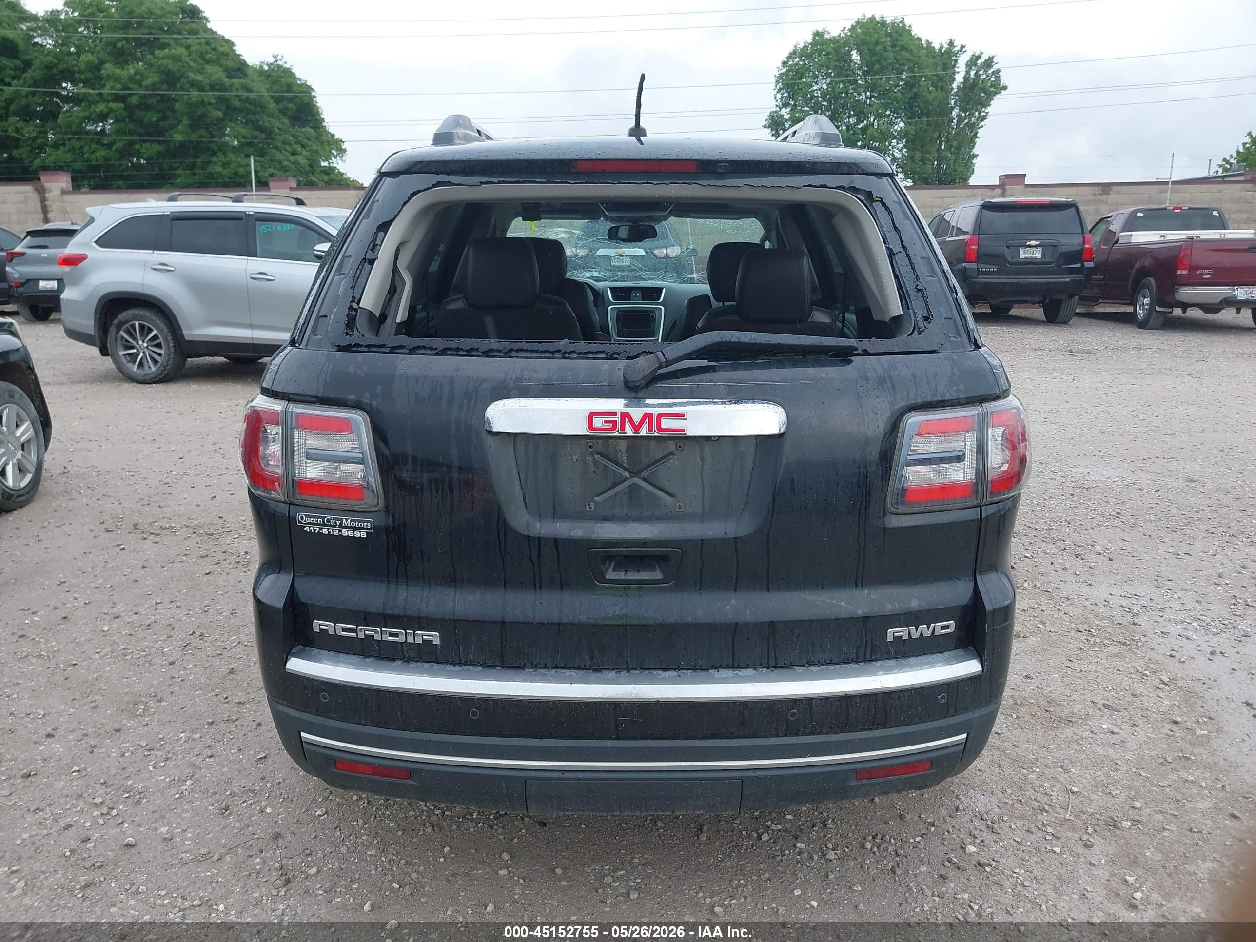 2013 Gmc Acadia Slt-1 Black vin: 1GKKVRKD8DJ248127