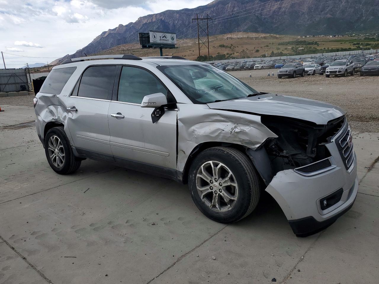 2014 Gmc Acadia Slt-1 Silver vin: 1GKKVRKD8EJ304374