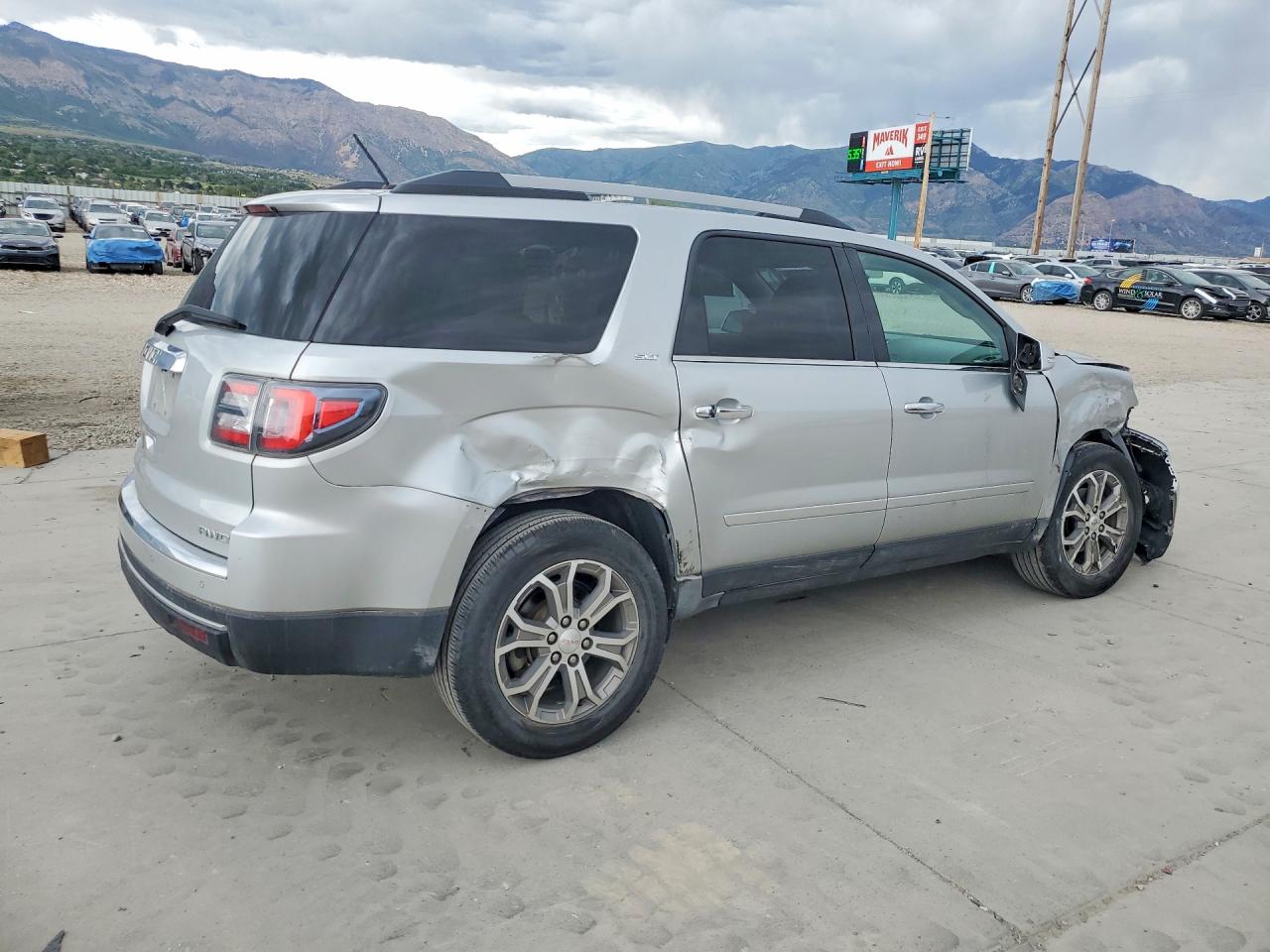 2014 Gmc Acadia Slt-1 Silver vin: 1GKKVRKD8EJ304374