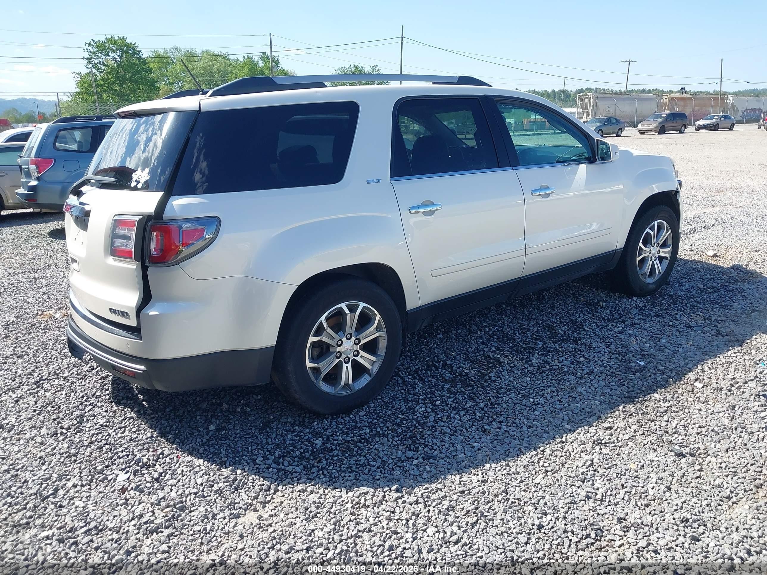 2014 Gmc Acadia Slt-1 Белый vin: 1GKKVRKD8EJ326844