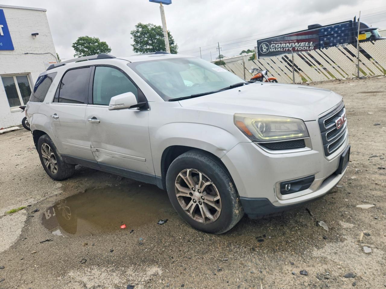2014 Gmc Acadia Slt-1 Silver vin: 1GKKVRKD8EJ349346
