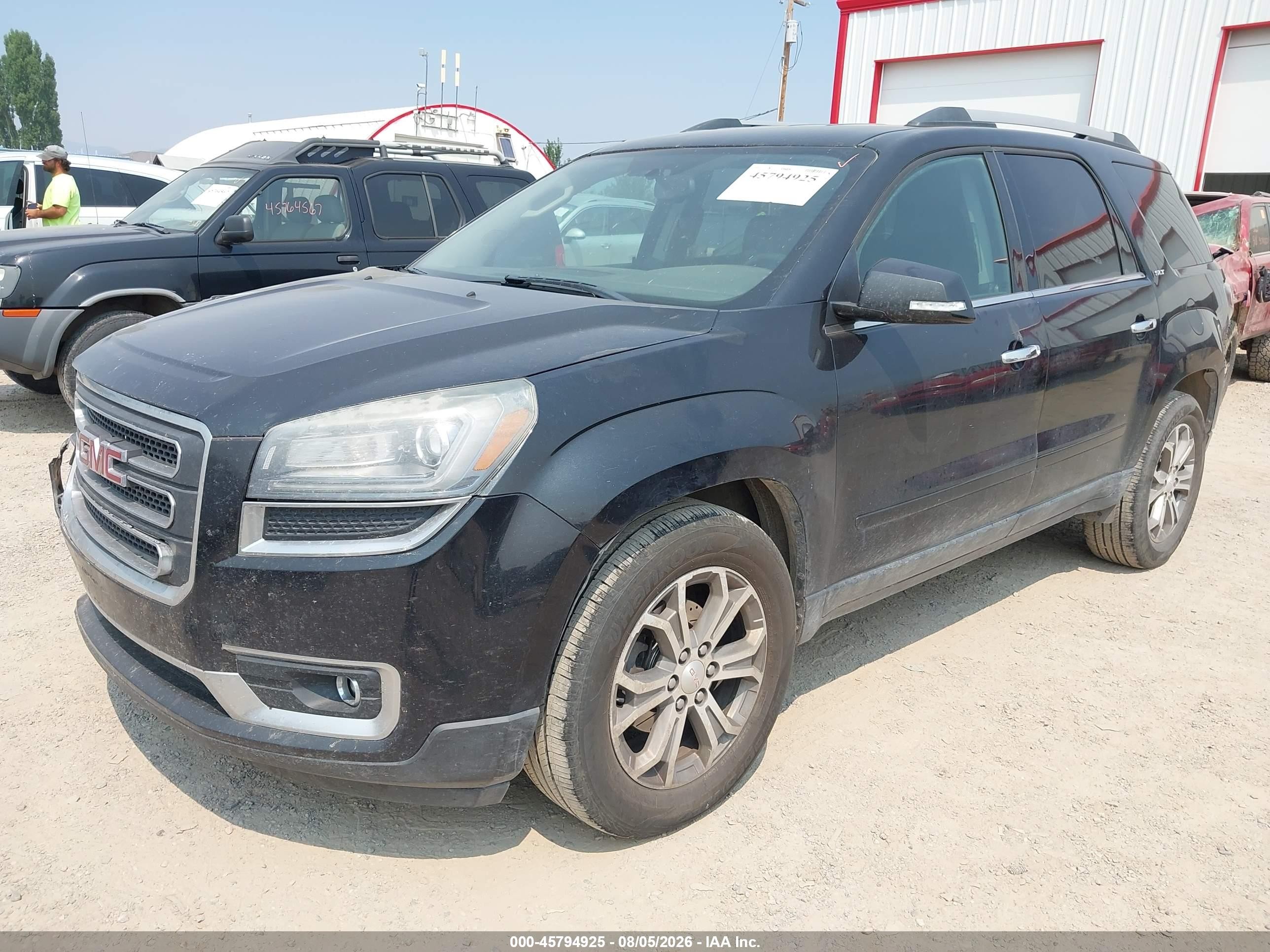2014 Gmc Acadia Slt-1 Black vin: 1GKKVRKD8EJ357222