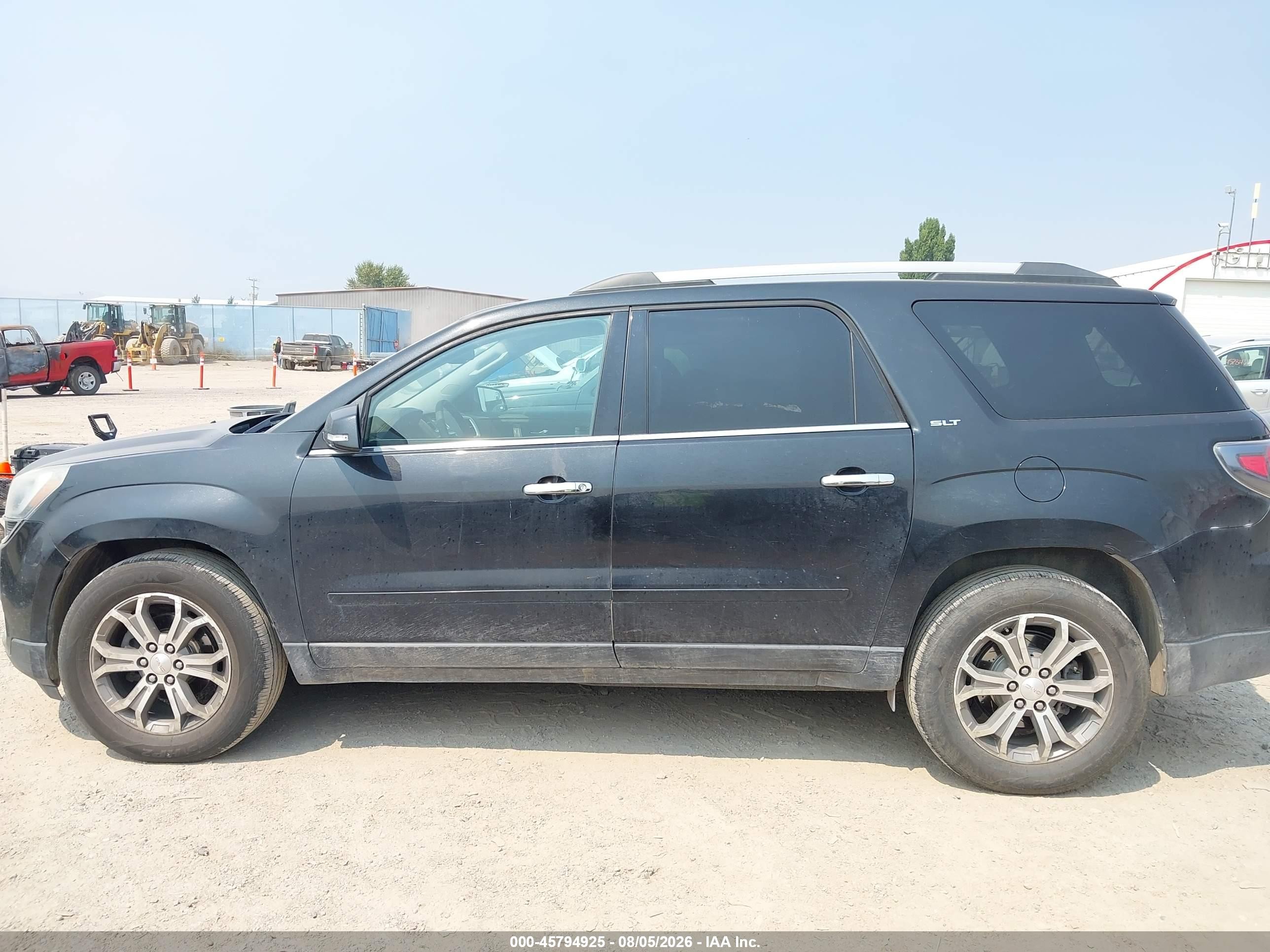 2014 Gmc Acadia Slt-1 Black vin: 1GKKVRKD8EJ357222